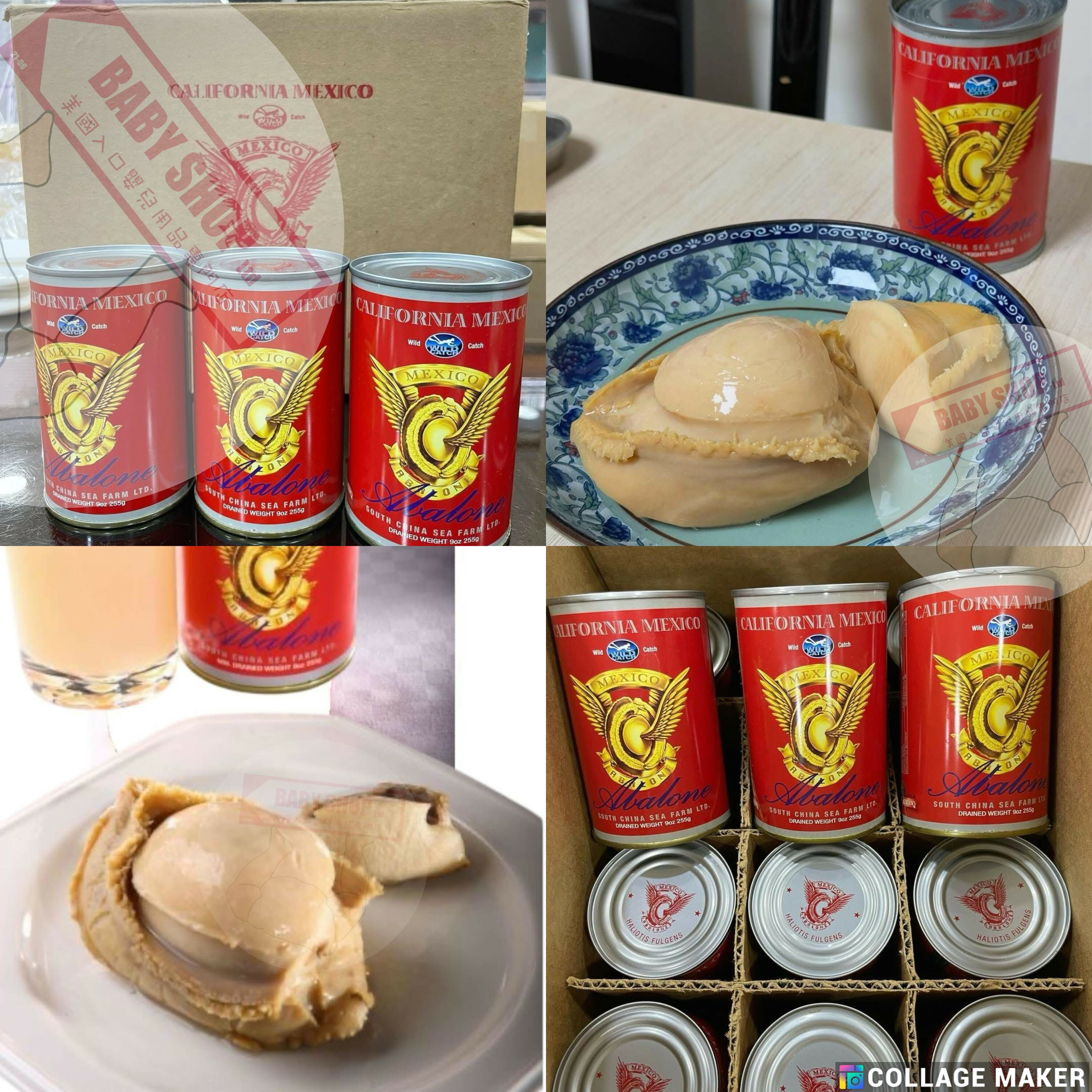 【預訂】AM0804 鮑中寶墨西哥野生罐頭鮑魚 (單罐裝)