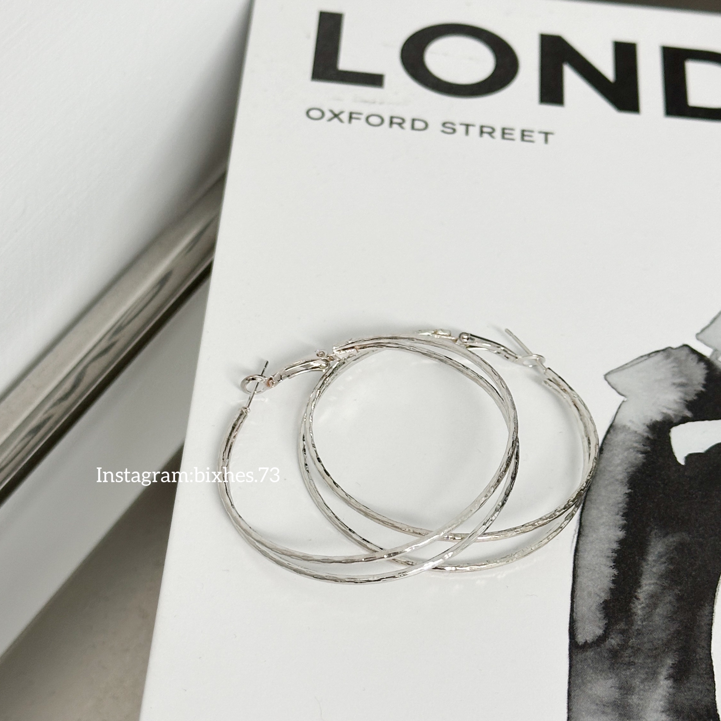 雙線大圈耳環(K00083)