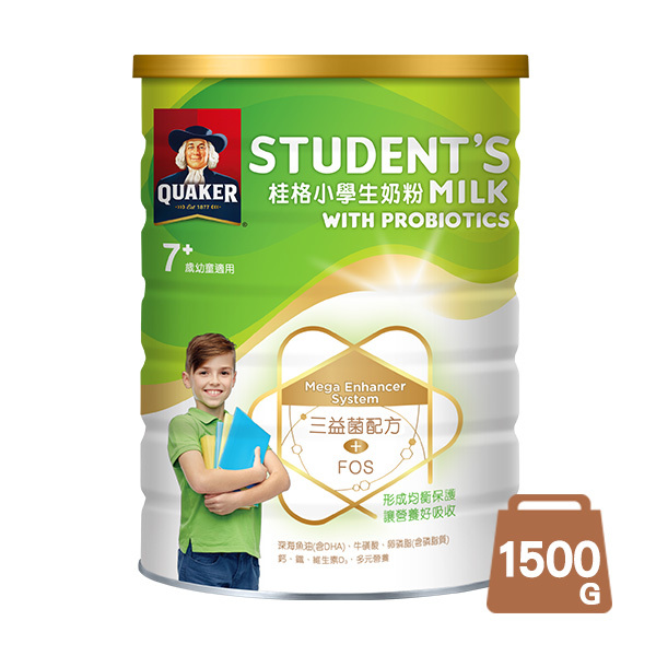 桂格 小學生奶粉三益菌配方1500g