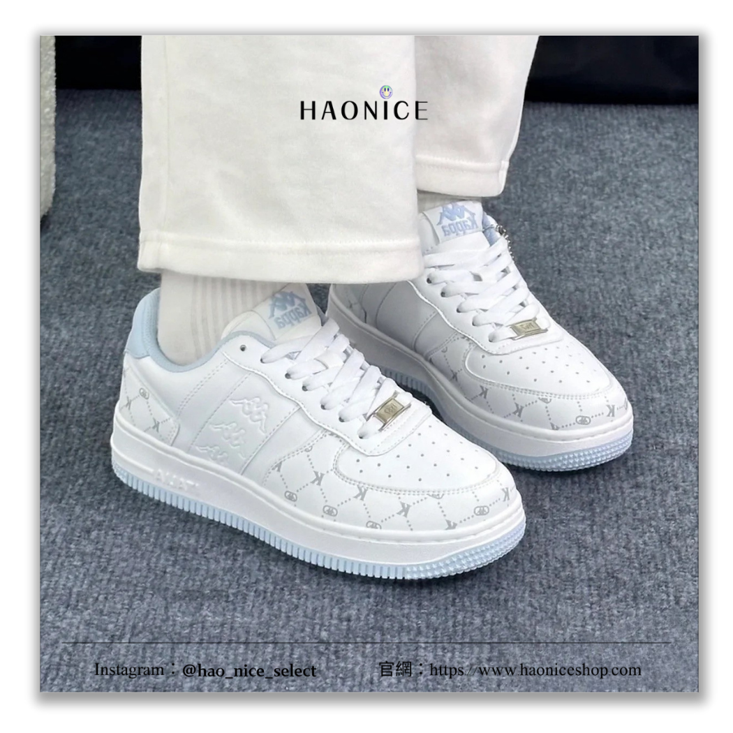 【HAO NICE】100%正品 KAPPA 義大利潮牌🇮🇹 復古印花厚底低筒板鞋 布鞋