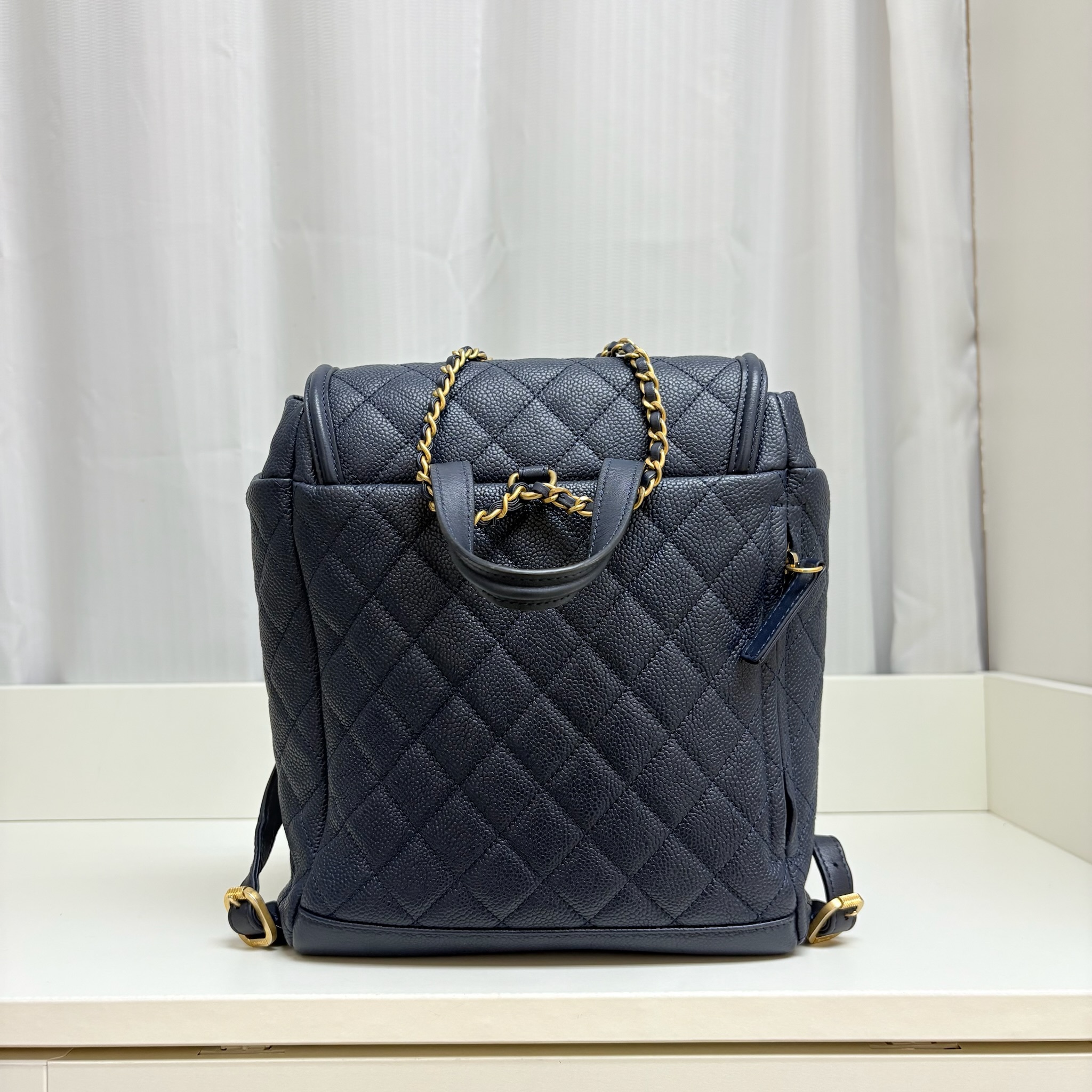 Chanel CC Backpack - Blue / Ghw