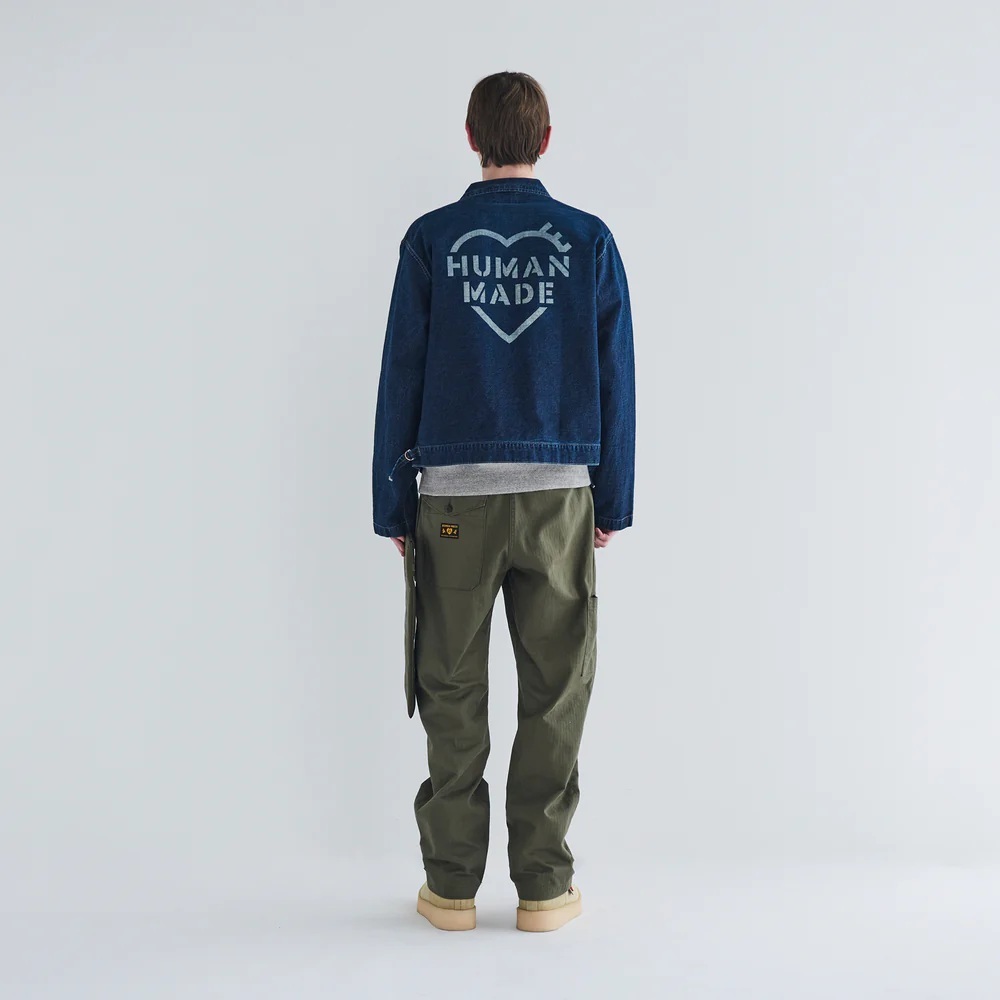 HUMAN MADE 2025 INDIGO DENIM NAVAL JACKET - PRE ORDER ITEM (預訂中)