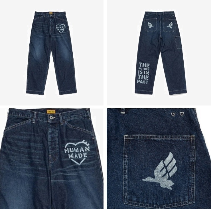 RE-STOCK: HUMAN MADE 2025 INDIGO DENIM SAILOR PANTS - PRE ORDER ITEM (預訂中)