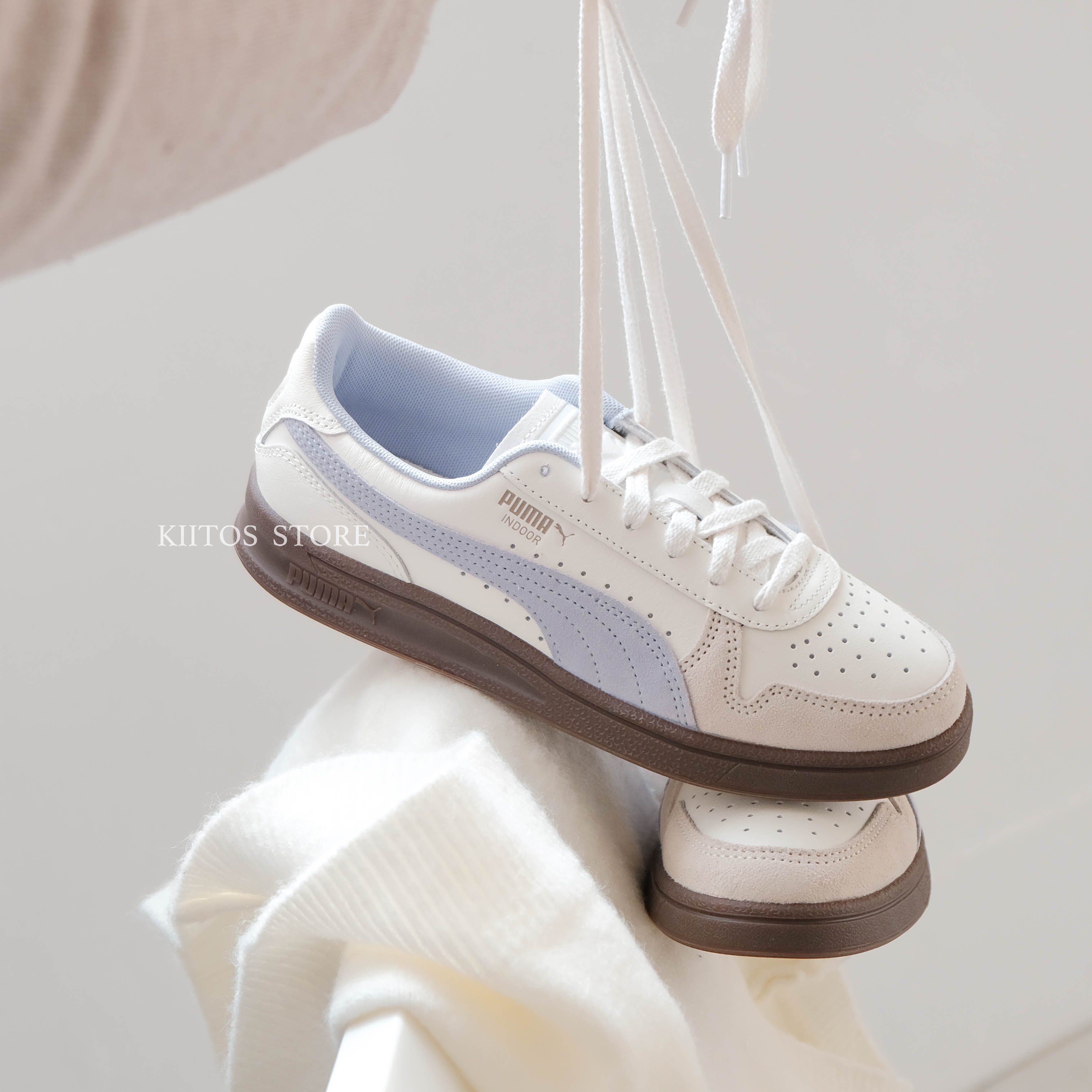 【現貨】 emmi X PUMA INDOOR 奶油薰衣草 白色 藍紫 焦糖底 女鞋 401360-04