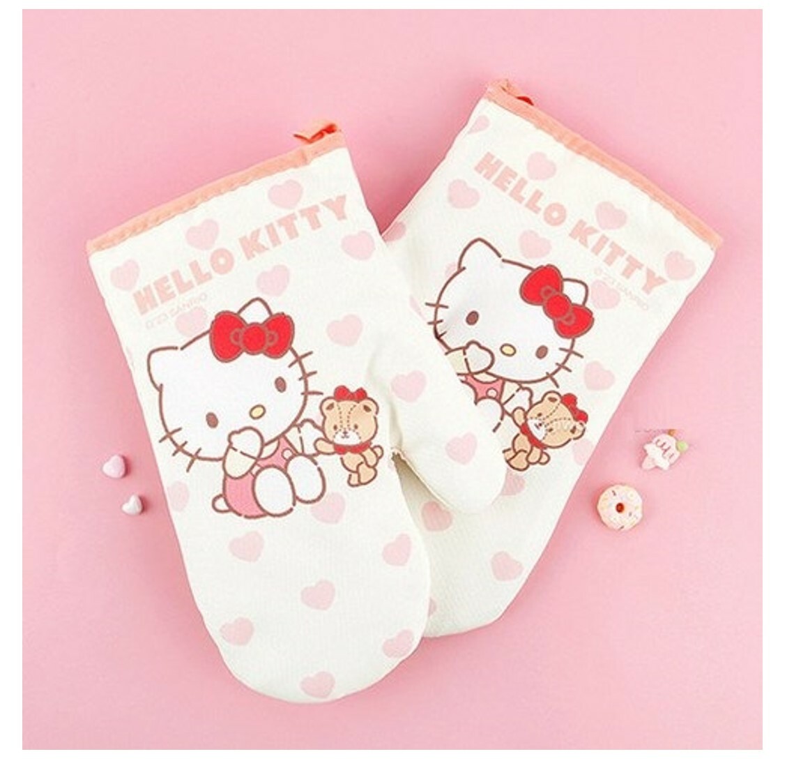 Hello Kitty Sanrio |  隔熱手套(一對)