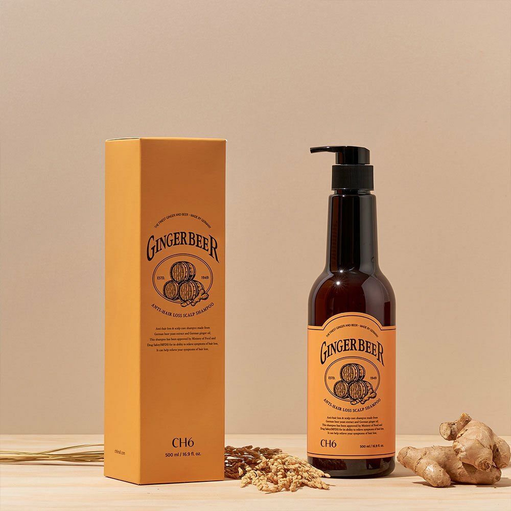 CH6 Ginger Beer Anti-Hair Loss Scalp Shampoo 500ml