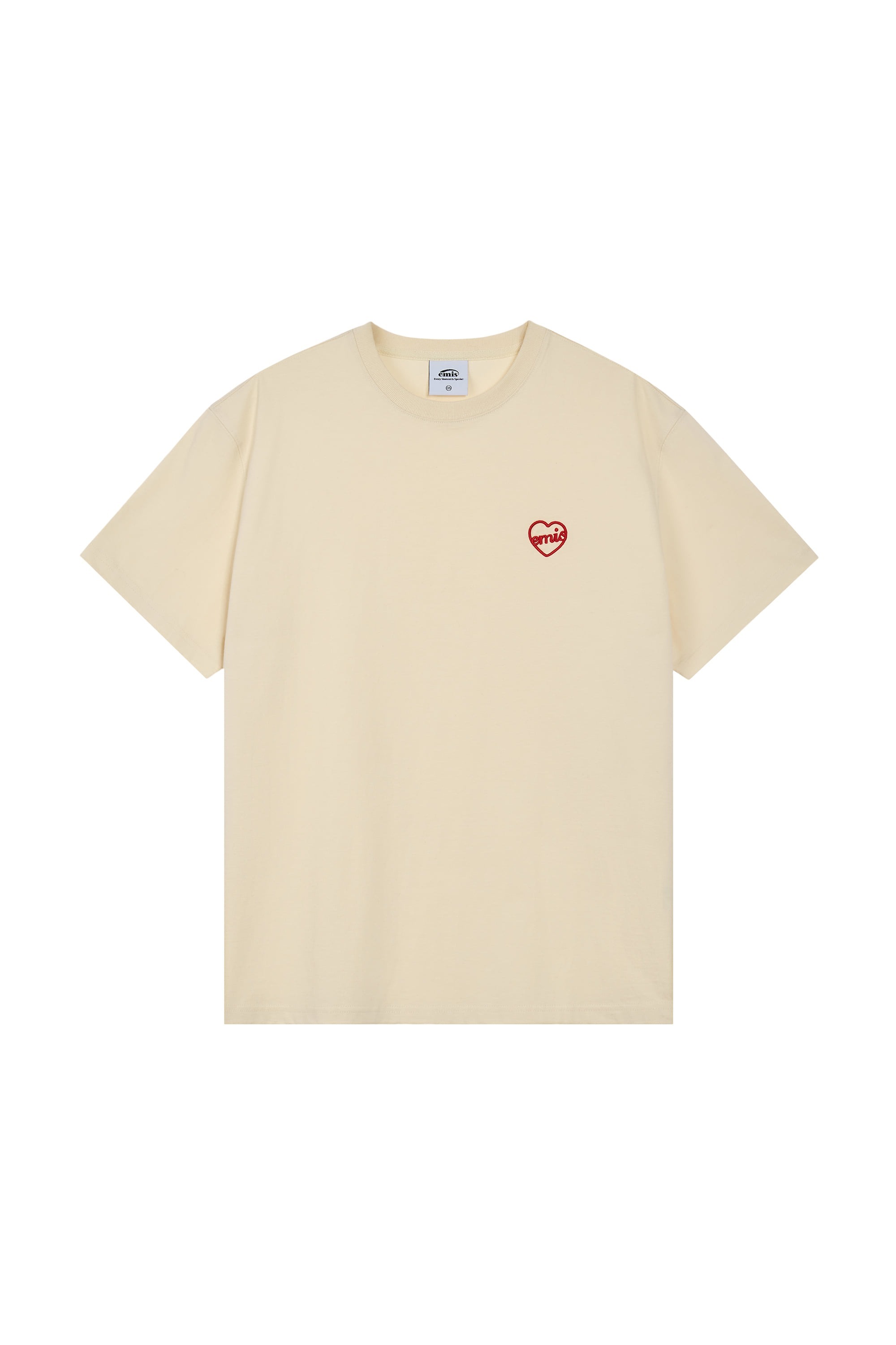 韓国大人気!【EMIS】HEART T-SHIRT 4color (男女共用) EMIS HEART T-SHIRT