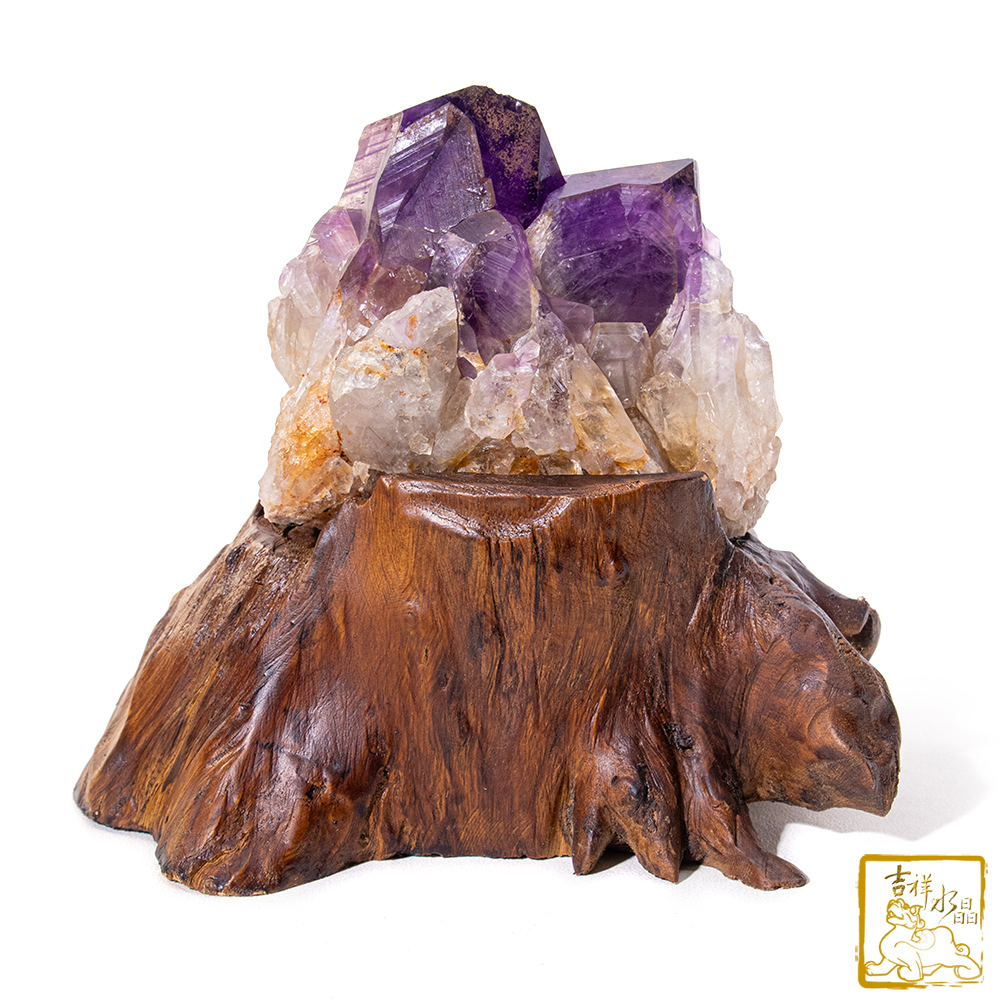 剛果紫水晶簇 723g 文昌鼎盛