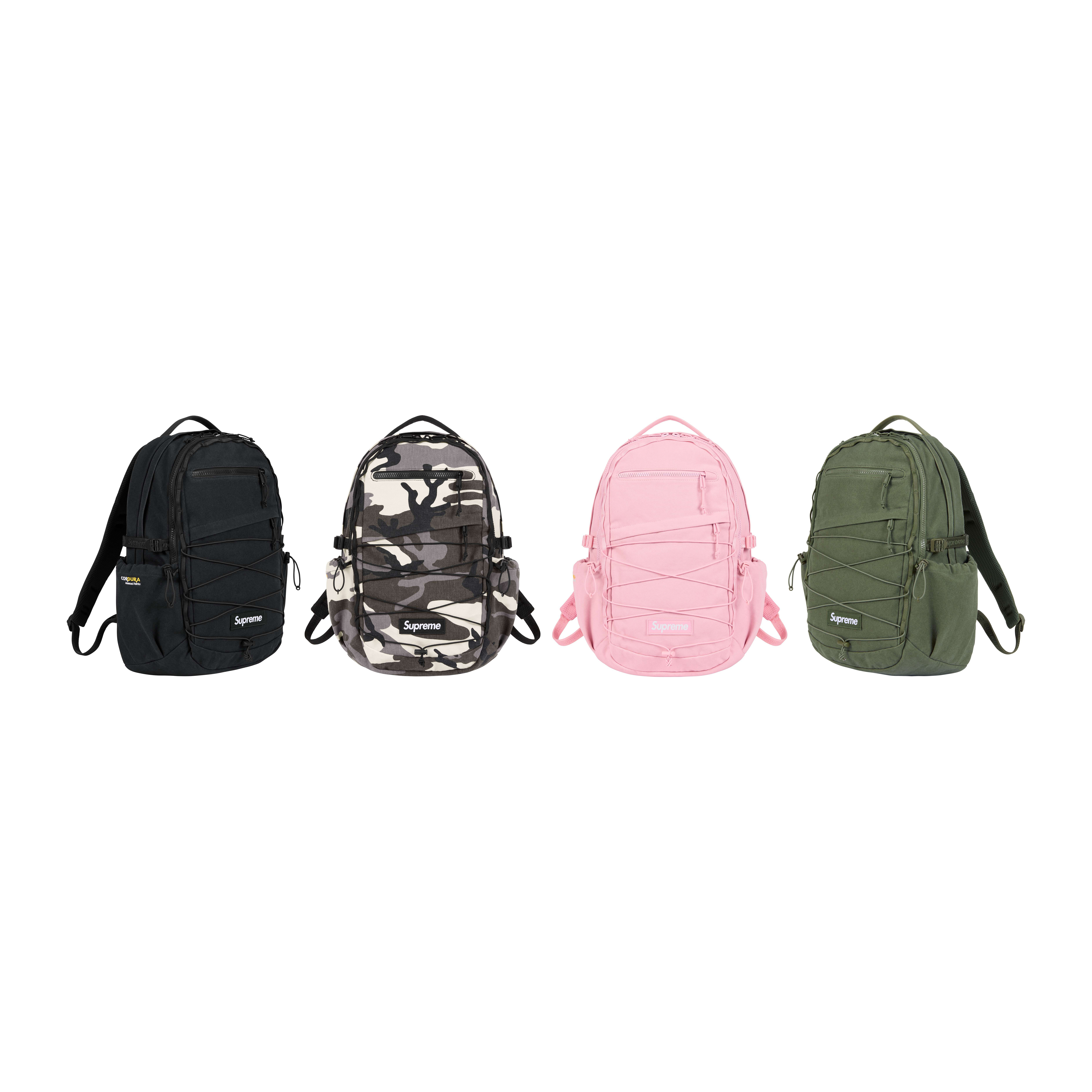 -(C07)-SUPREME BACKPACK SS25 CORDURA 防水 抗撕裂 後背包 筆電包 黑/粉/橄欖綠/迷彩-SS25B2