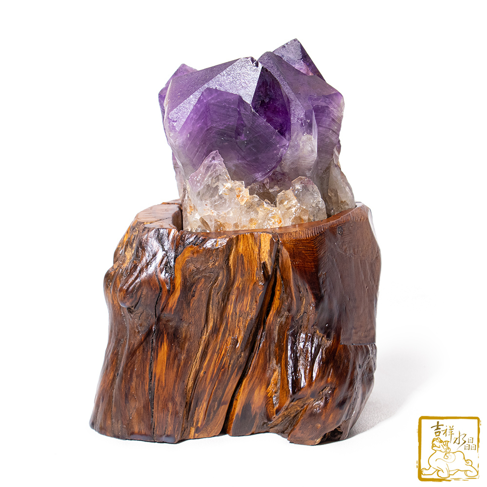 剛果紫水晶簇 712g 智慧潛能