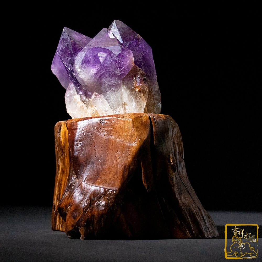 剛果紫水晶簇 712g 智慧潛能