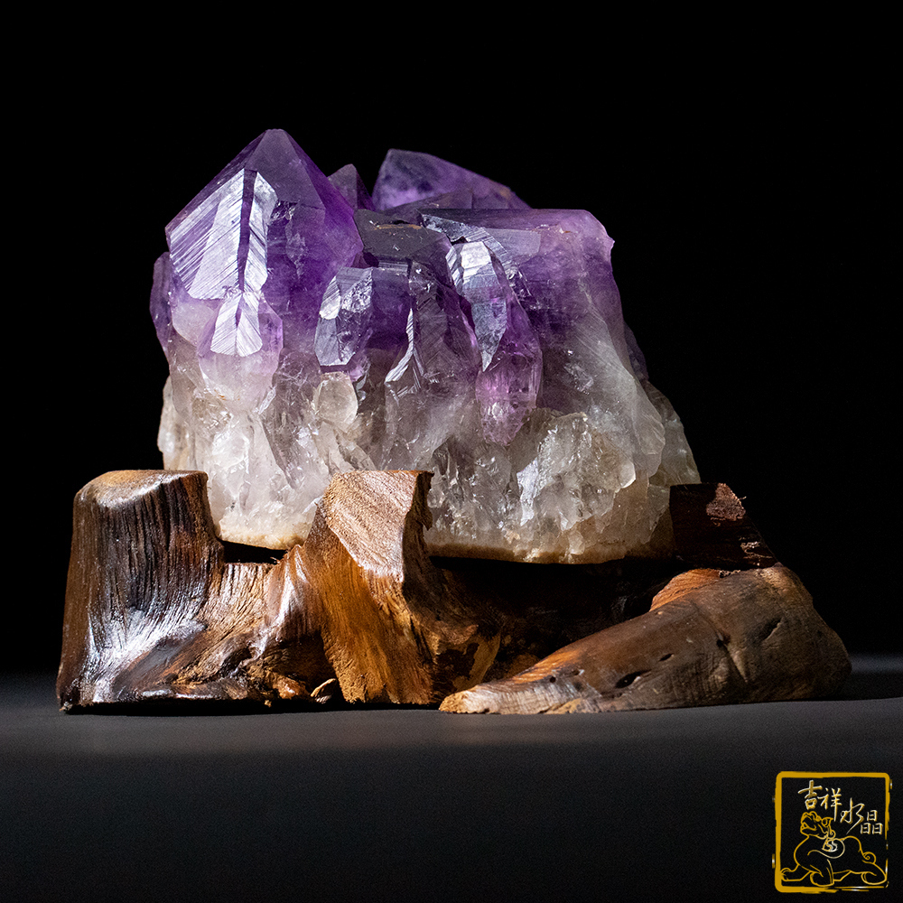 剛果紫水晶簇 1.36kg 美滿如意