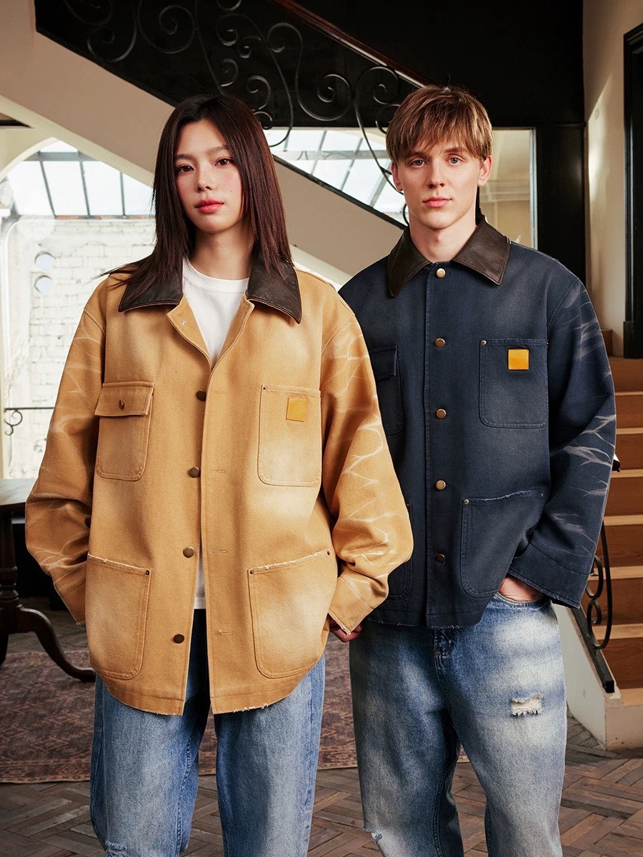 Harsh and Cruel 巴恩風 復古水洗 密西根工裝 翻領外套 HL251050090