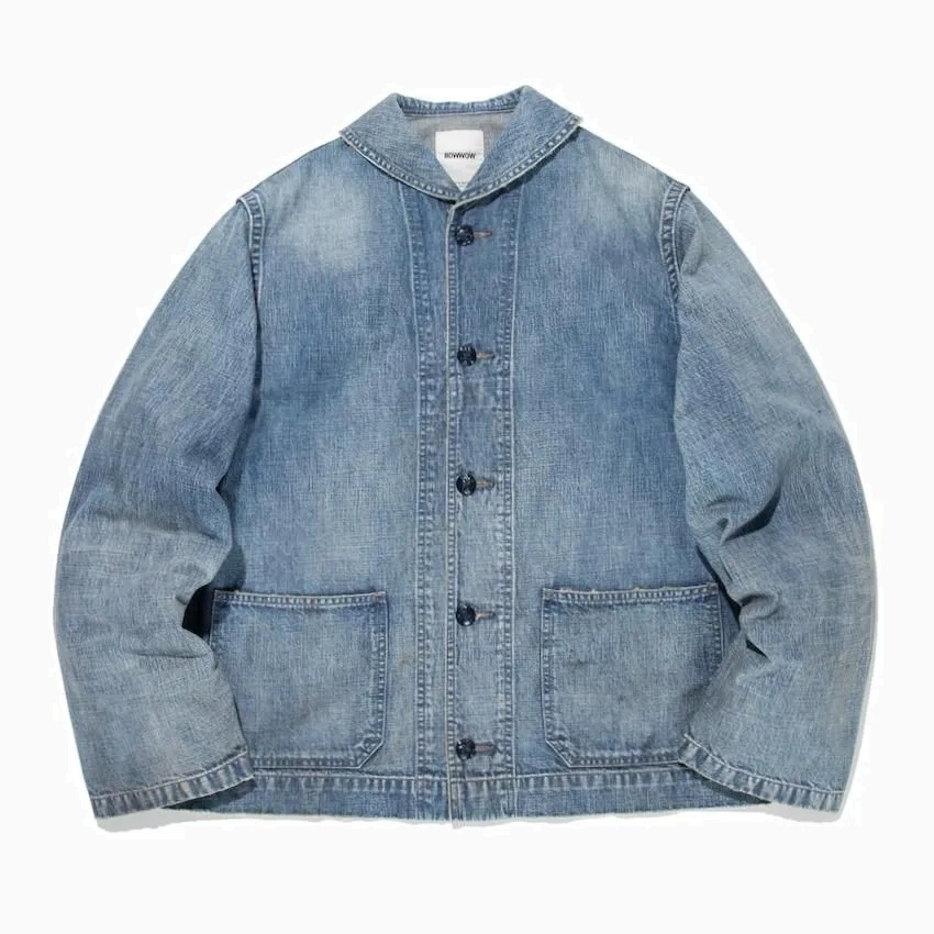 BOWWOW 2025 USN M43 DUNGAREE JUMPER SHAWL COLLAR - INDIGO AGING PRE ORDER ITEM (預訂中)