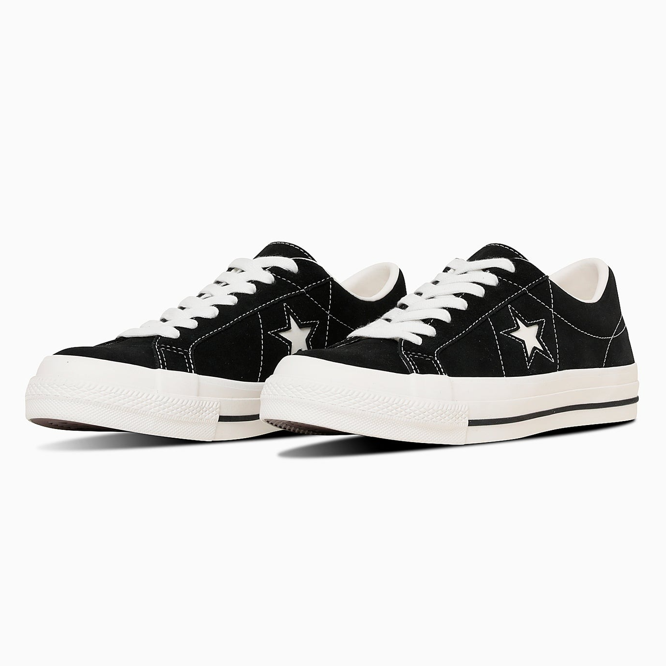 預購┃CONVERSE ONE STAR SUEDE 麂皮 黑白 黑色