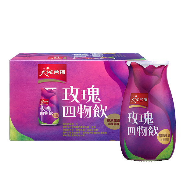 天地合補 膠原玫瑰四物飲120ml6瓶