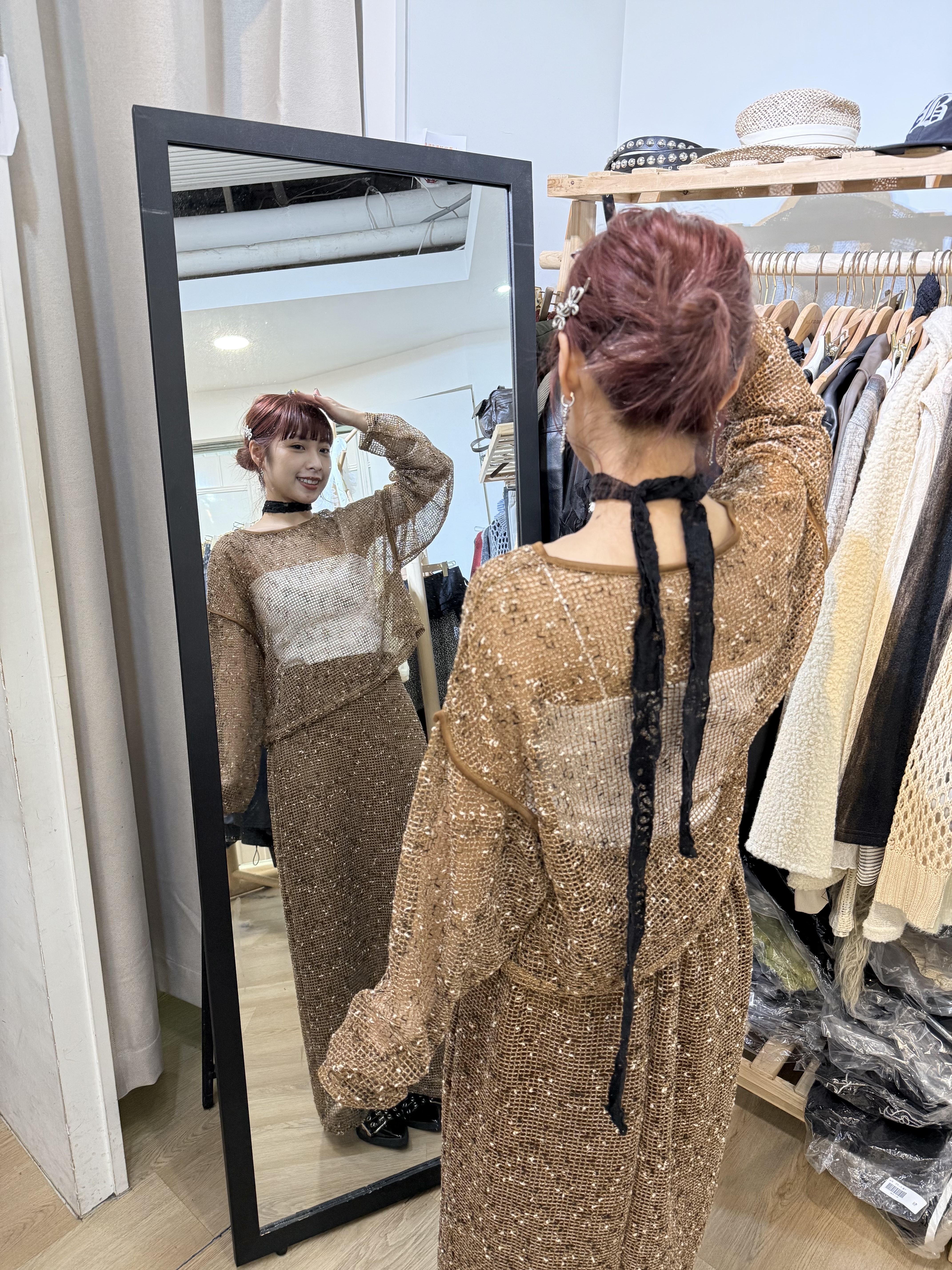 日系混點點網網layer Sk