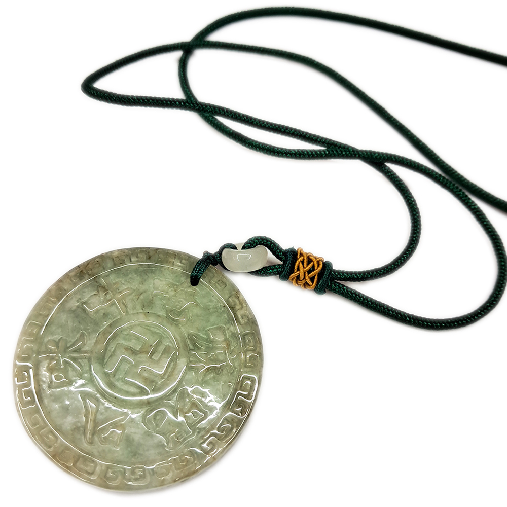 六字大明咒{緬甸玉}雙面巧雕玉珮【十方】135498