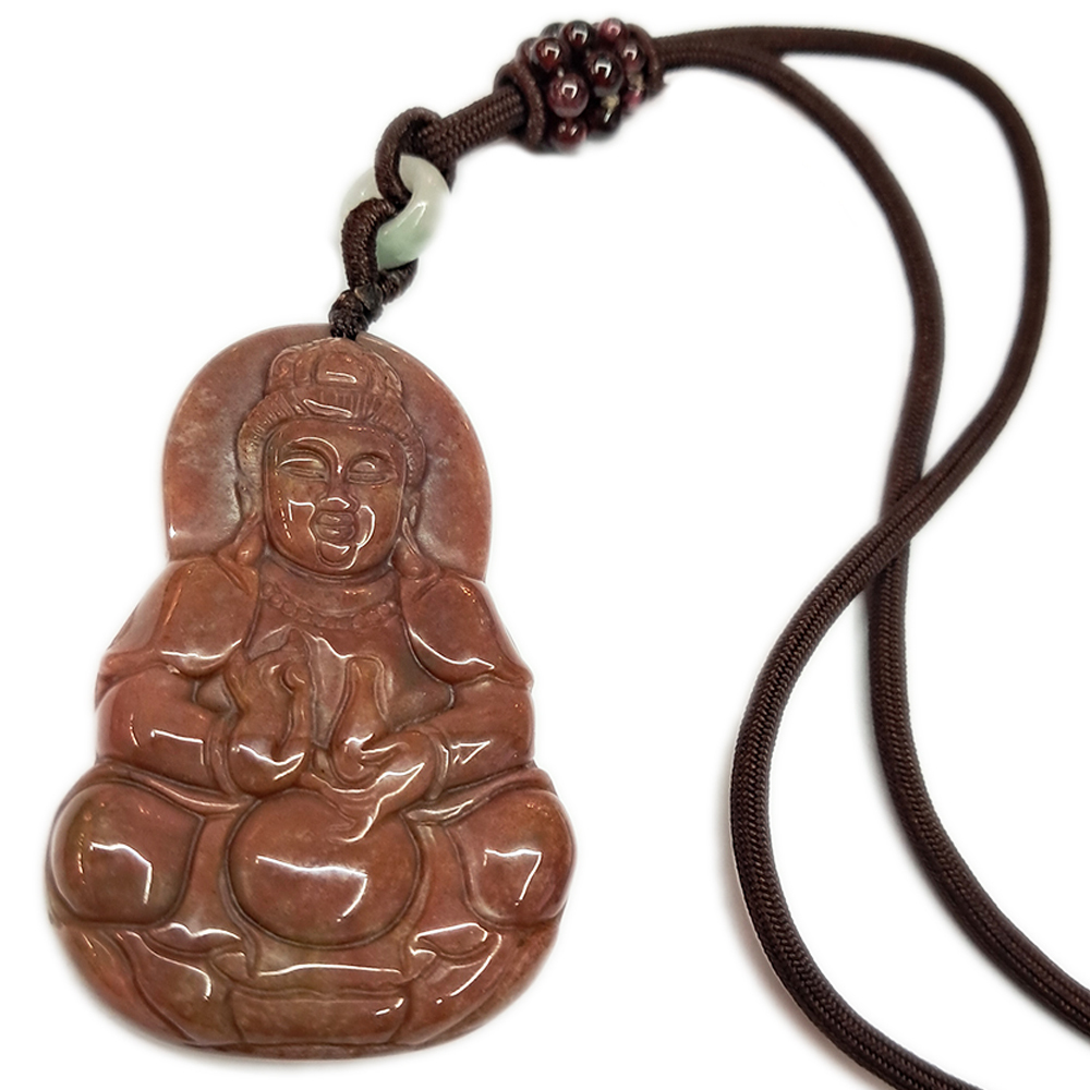 平安觀音{七彩玉}項鍊【十方】138976