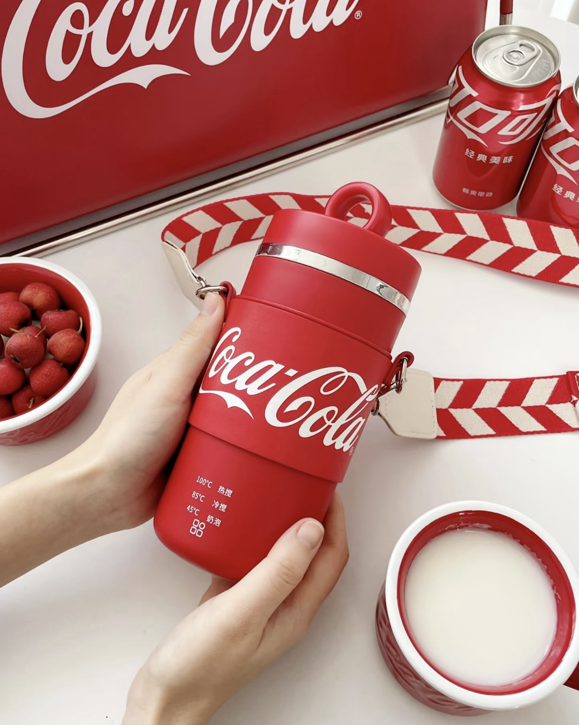 可口可樂 多功能 攪拌杯 熱飲杯 奶泡機