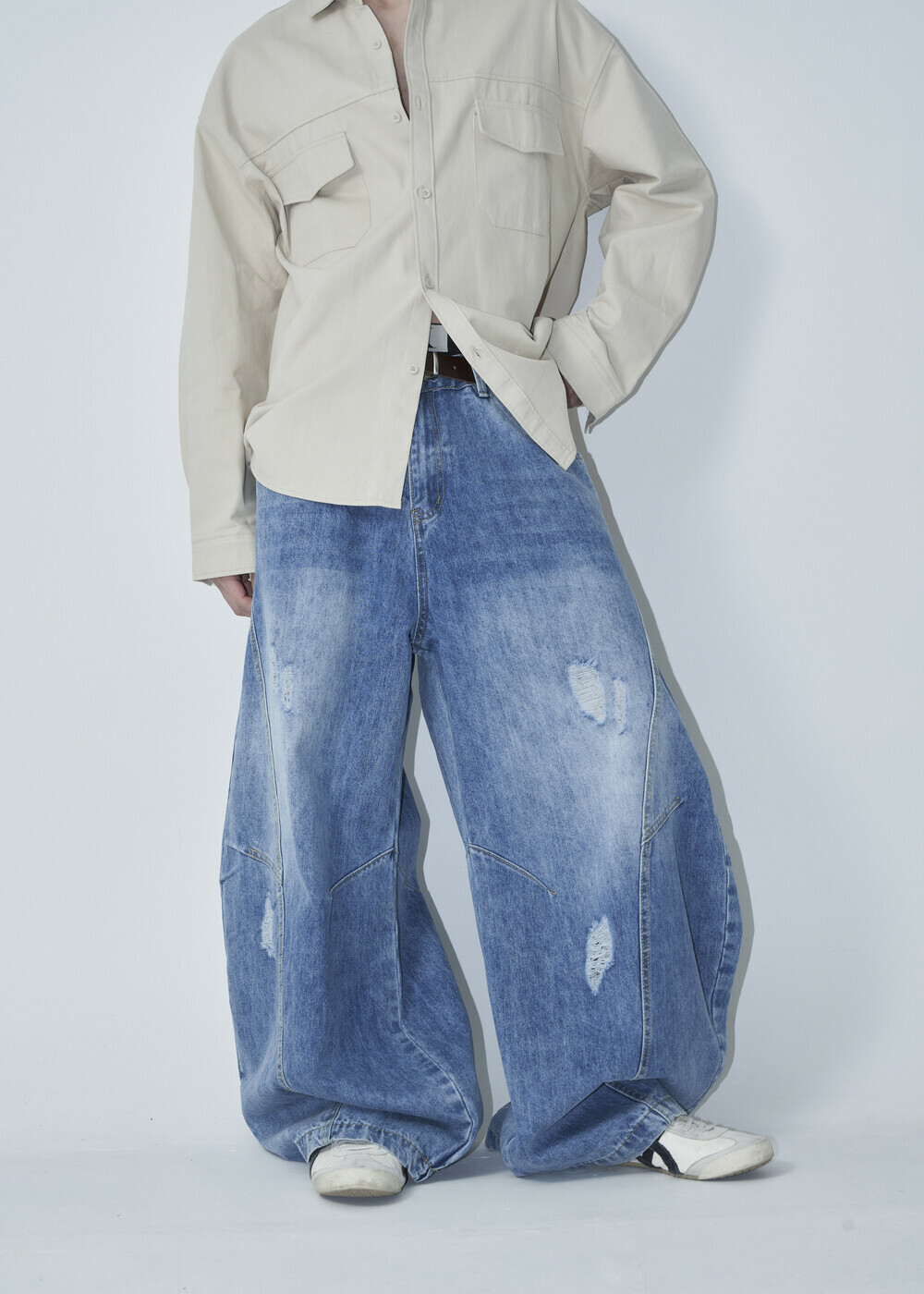 復古氣球牛仔褲