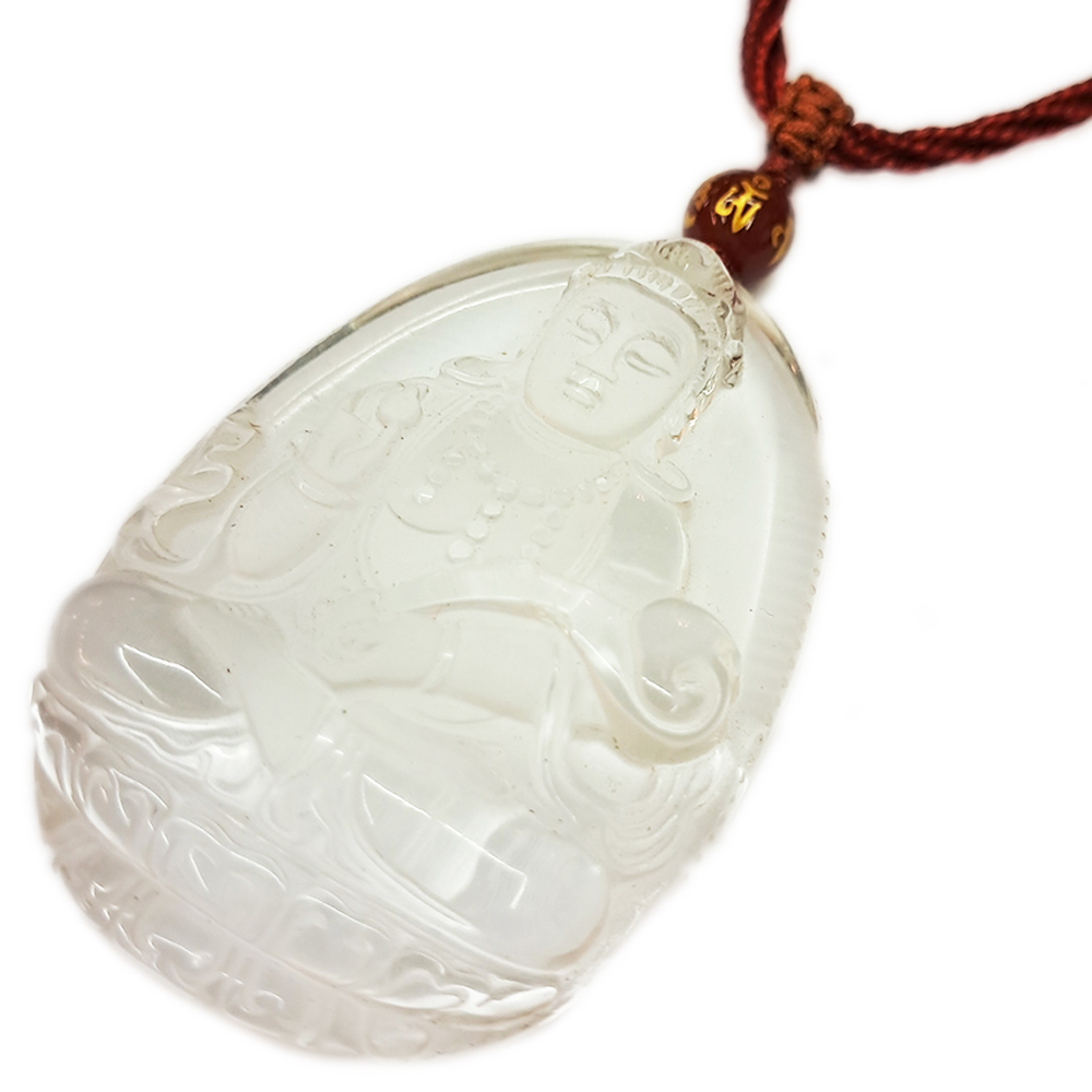 如意觀音{琉璃水晶}中國結項鍊【十方】132305