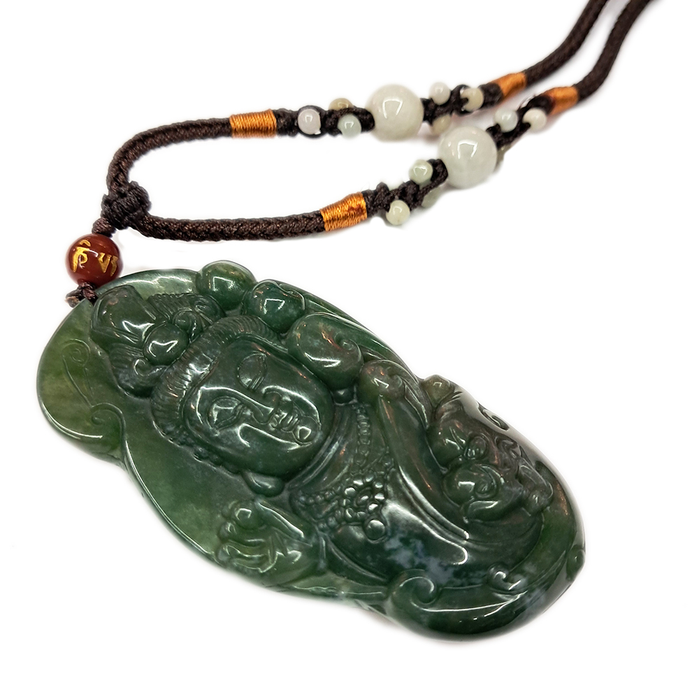 觀自在菩薩{七彩玉/印度瑪瑙}項鍊【十方】137862