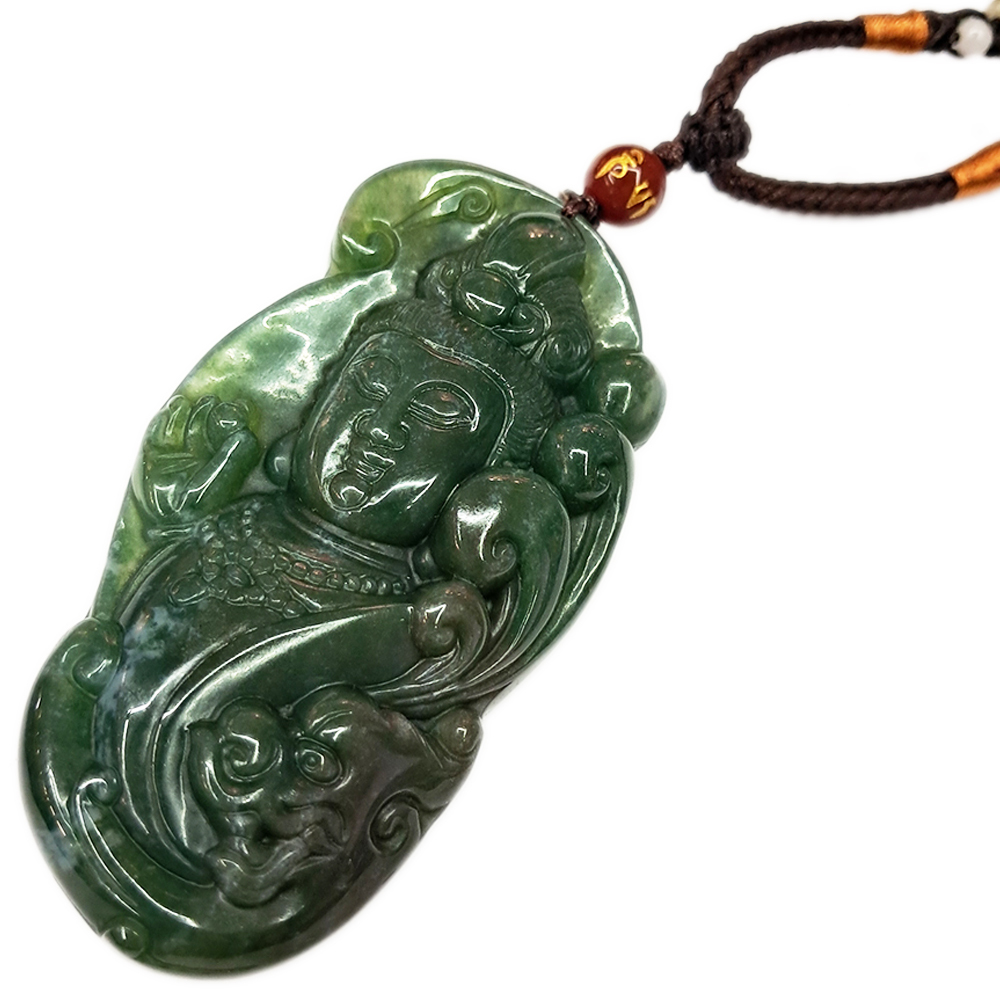 觀自在菩薩{七彩玉/印度瑪瑙}項鍊【十方】137862