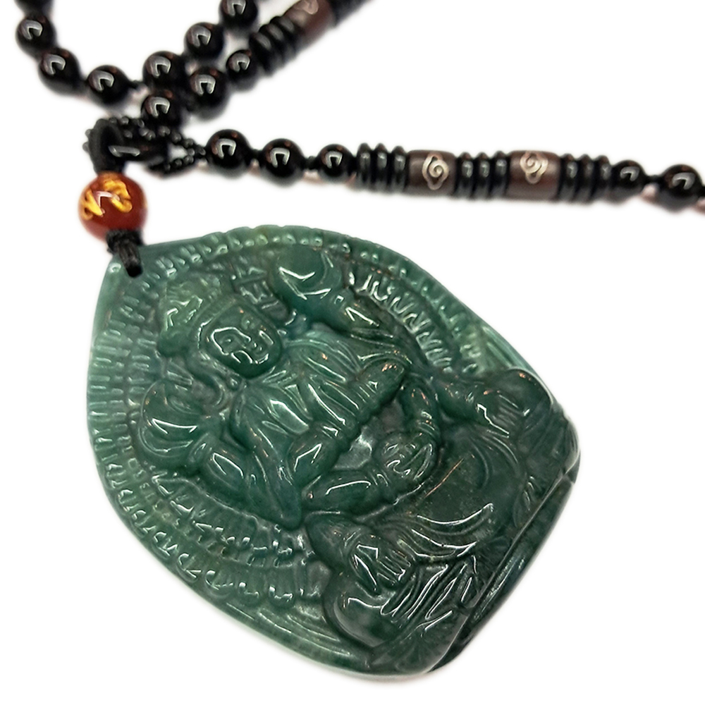 千手觀音{七彩玉/印度瑪瑙}中國結項鍊【十方】138183