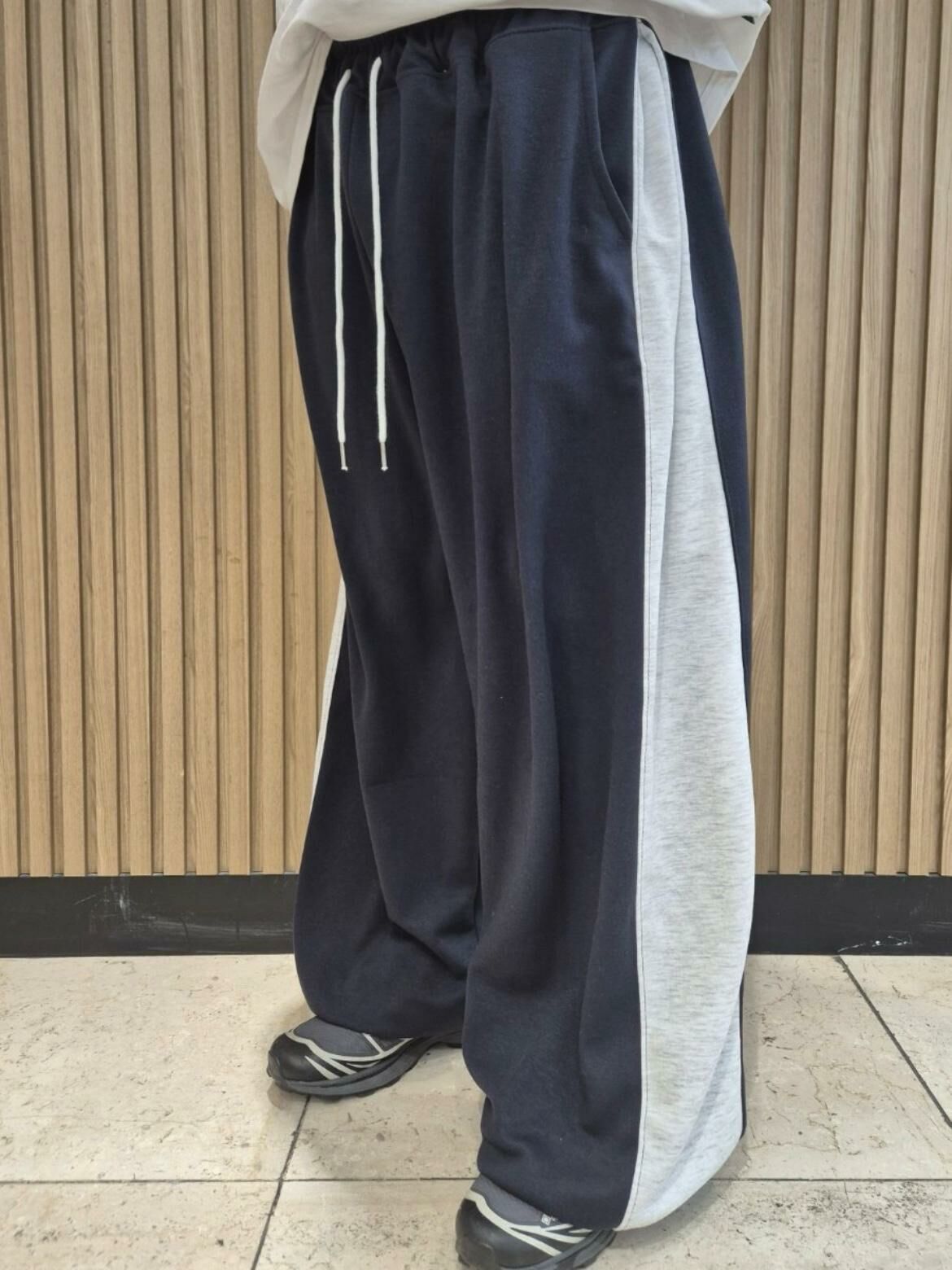 拼色鬆身運動褲 P3052