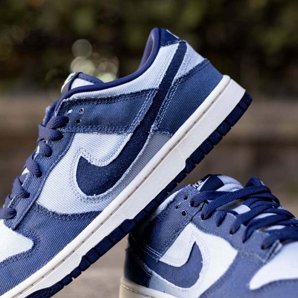 Nike Dunk Low Light Armory Blue Denim 丹寧藍 牛仔布 縫線 低筒休閒鞋