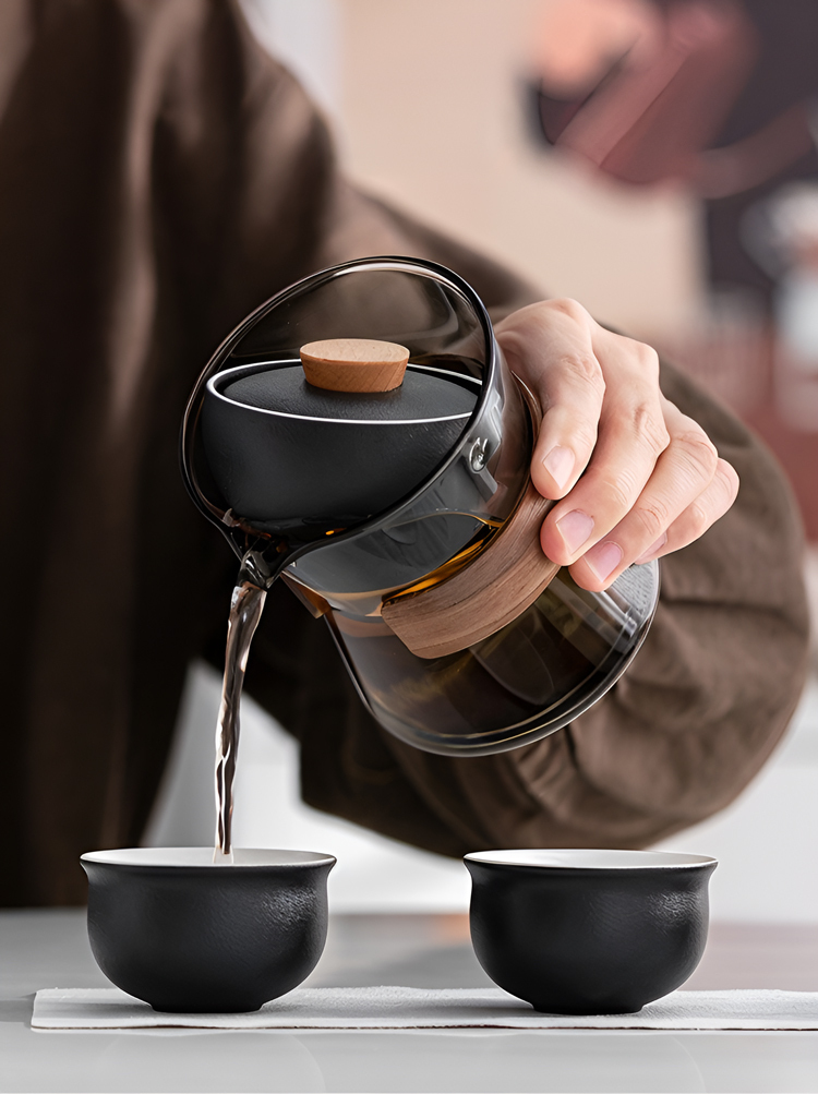 鹿港窯禮品館 │轉轉泡茶器｜旋轉自動出茶，輕鬆享受每一杯好茶｜三合一智能設計，現代茶道新體驗