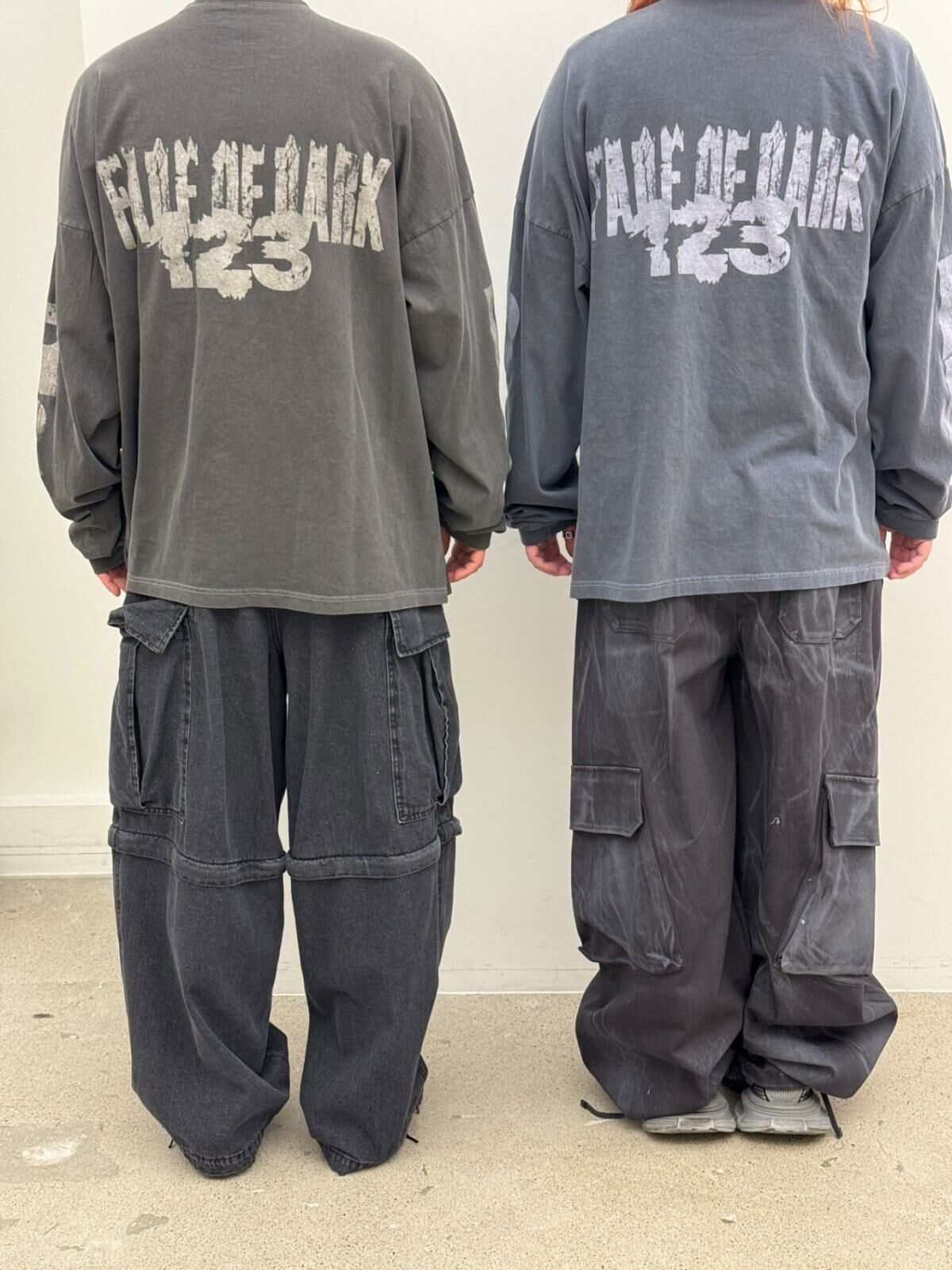 洗水英文字圖案長袖衫 GLAMOUR-066T