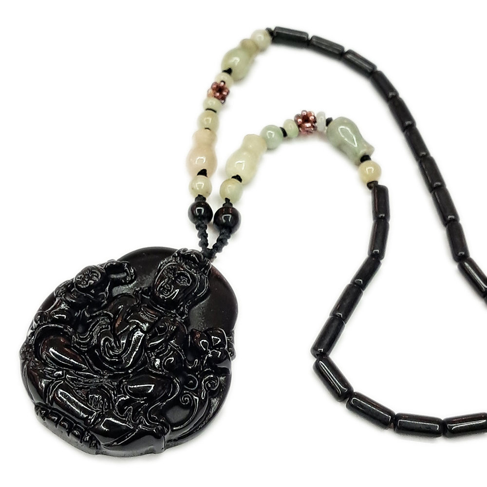 送子觀音{黑曜岩}玉項鍊【十方】127983
