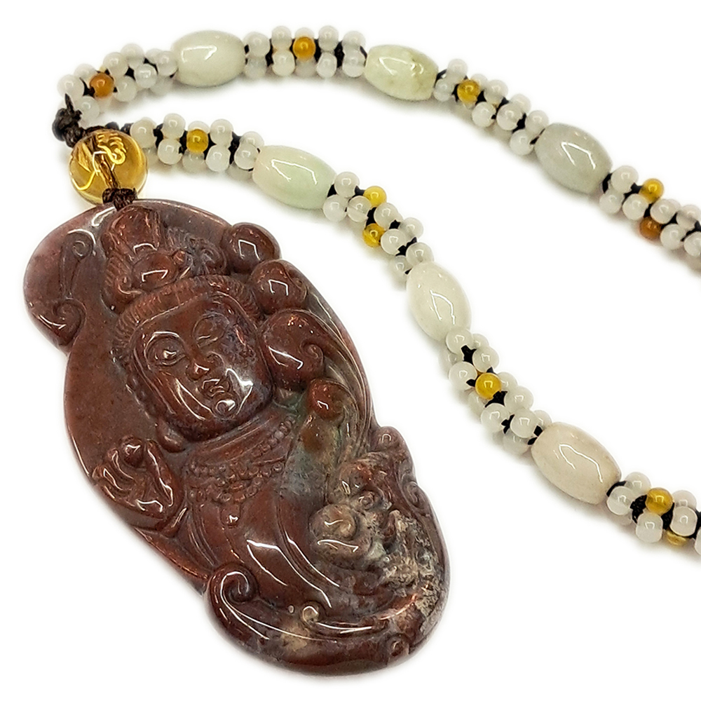 觀自在{印度瑪瑙}玉項鍊【十方】131003