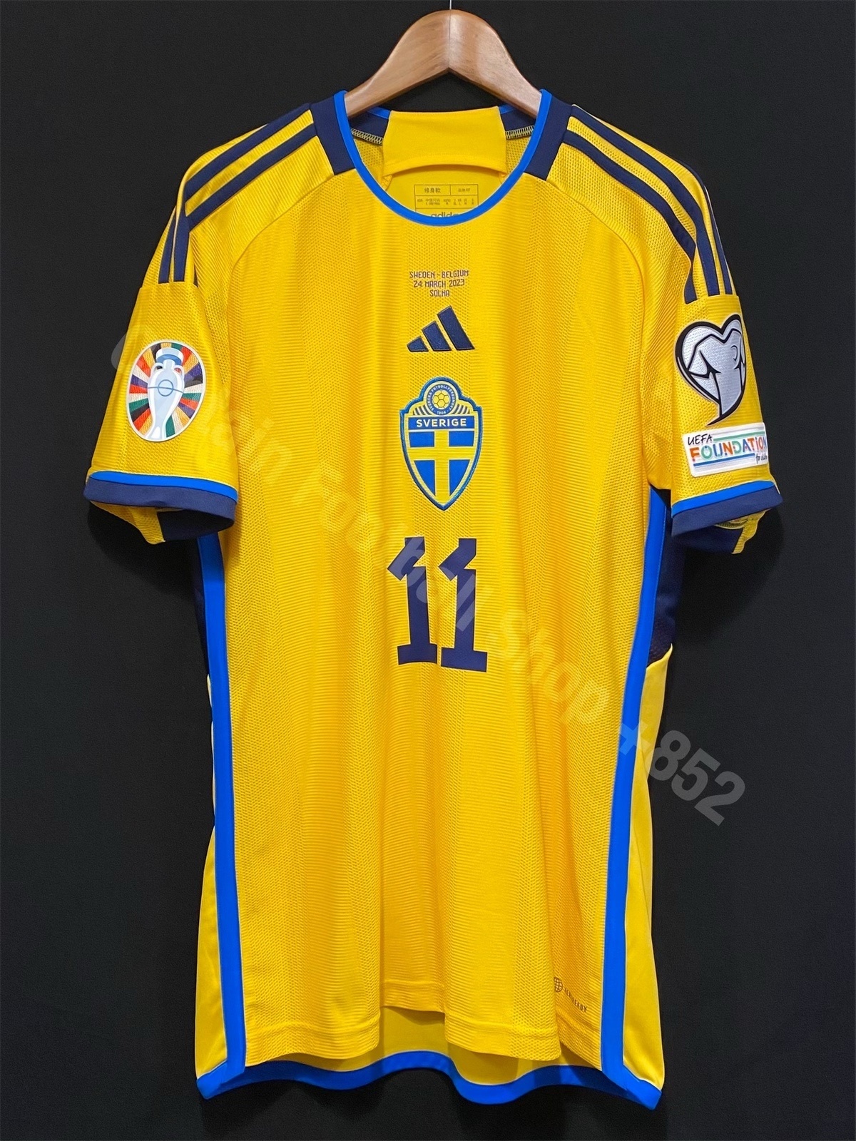 Sweden 2022-2023 Adidas Home Shirt #11 IBRAHIMOVIC