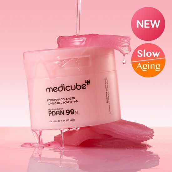 [ medicube ] PDRN Pink Collagen Toning Gel Toner Pad