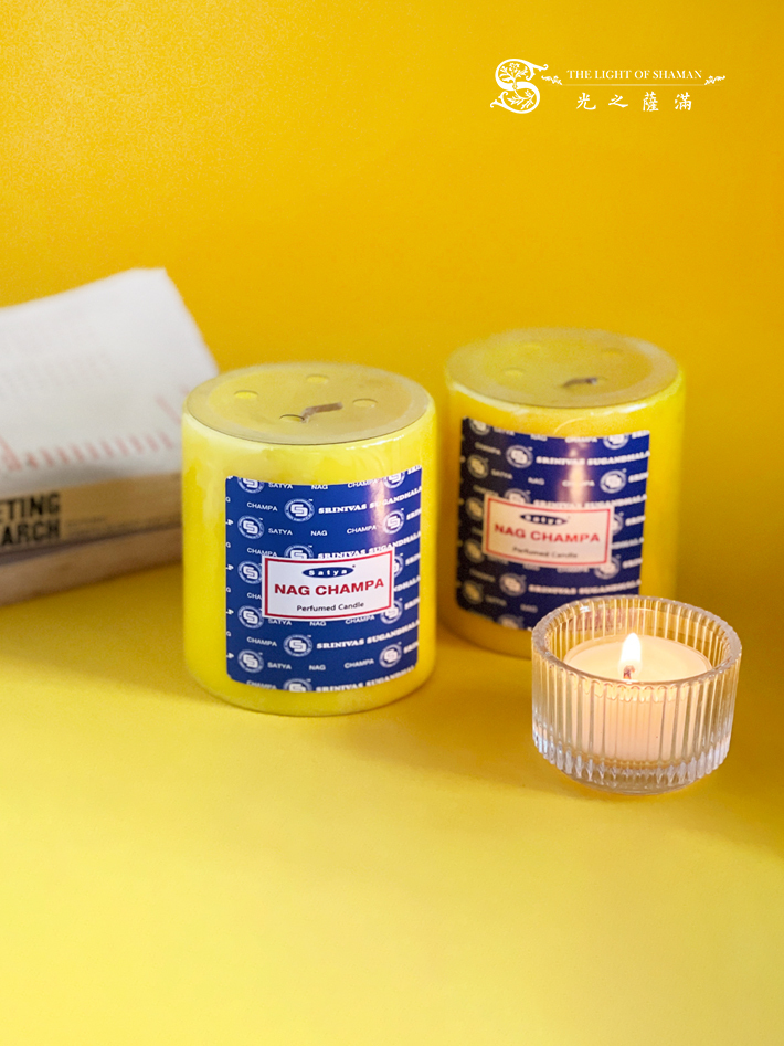 賽巴巴香氛蠟燭Satya Sai Baba candles 30小時   淨化 平靜 舒緩  閱讀冥想的首選 - 光之薩滿