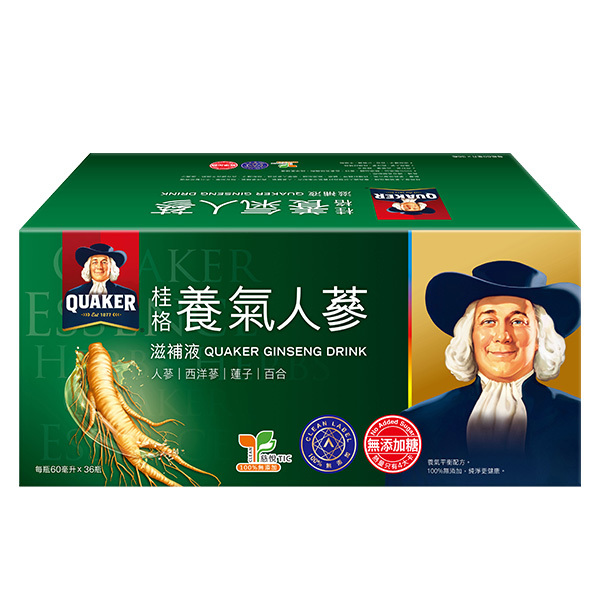 桂格 無糖養氣人蔘60mlX36瓶