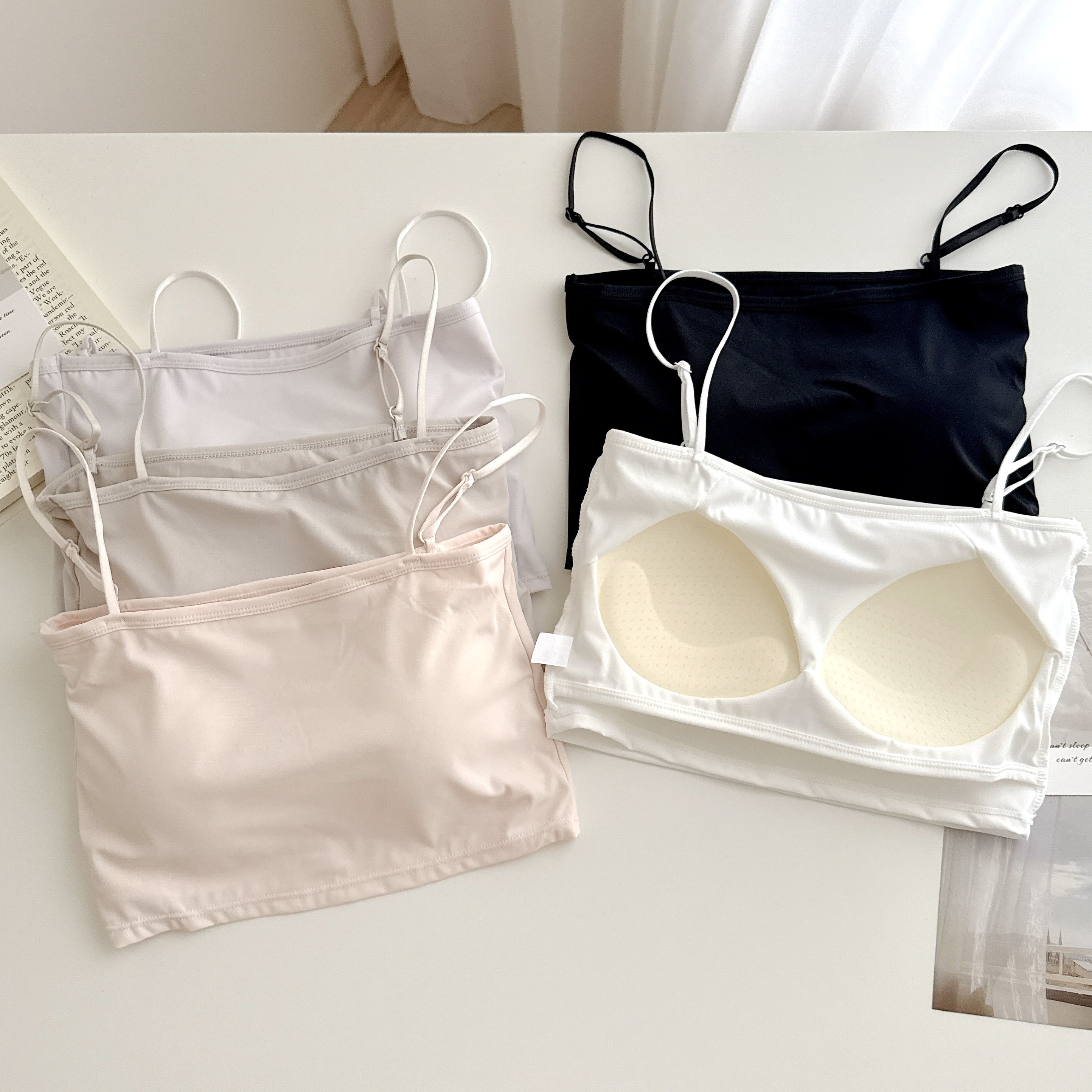 部份現貨🚚春夏必收！百搭涼感雲朵Bra top💕共5色