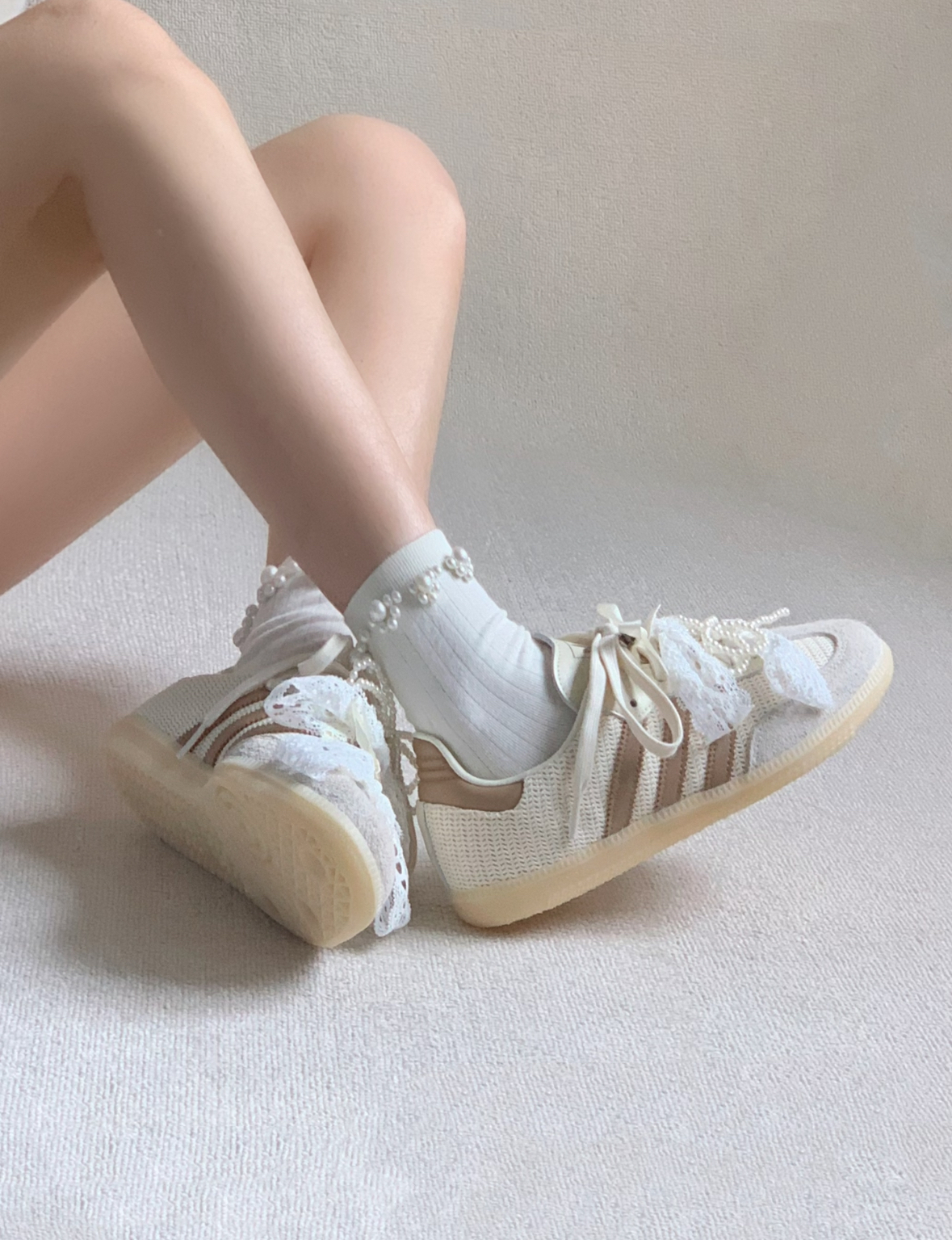 Adidas Originals Samba OG 焦糖奶茶 米色 奶茶色 網紋 德訓鞋 JI3185/預購