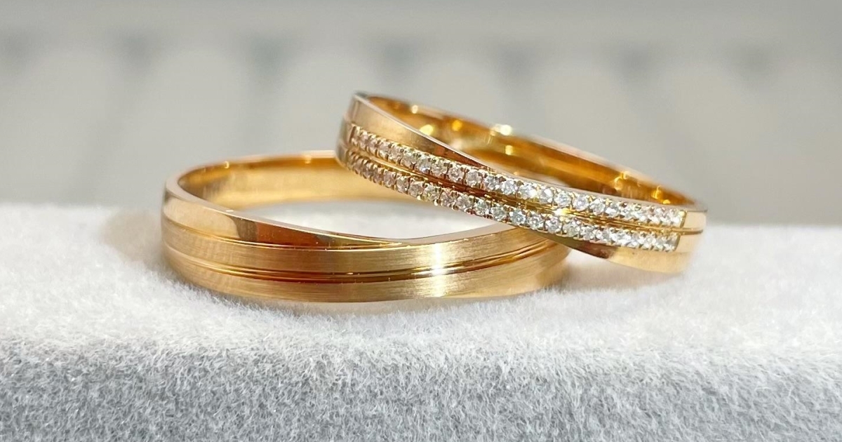 K18（750）のゴールドリングのイメージ