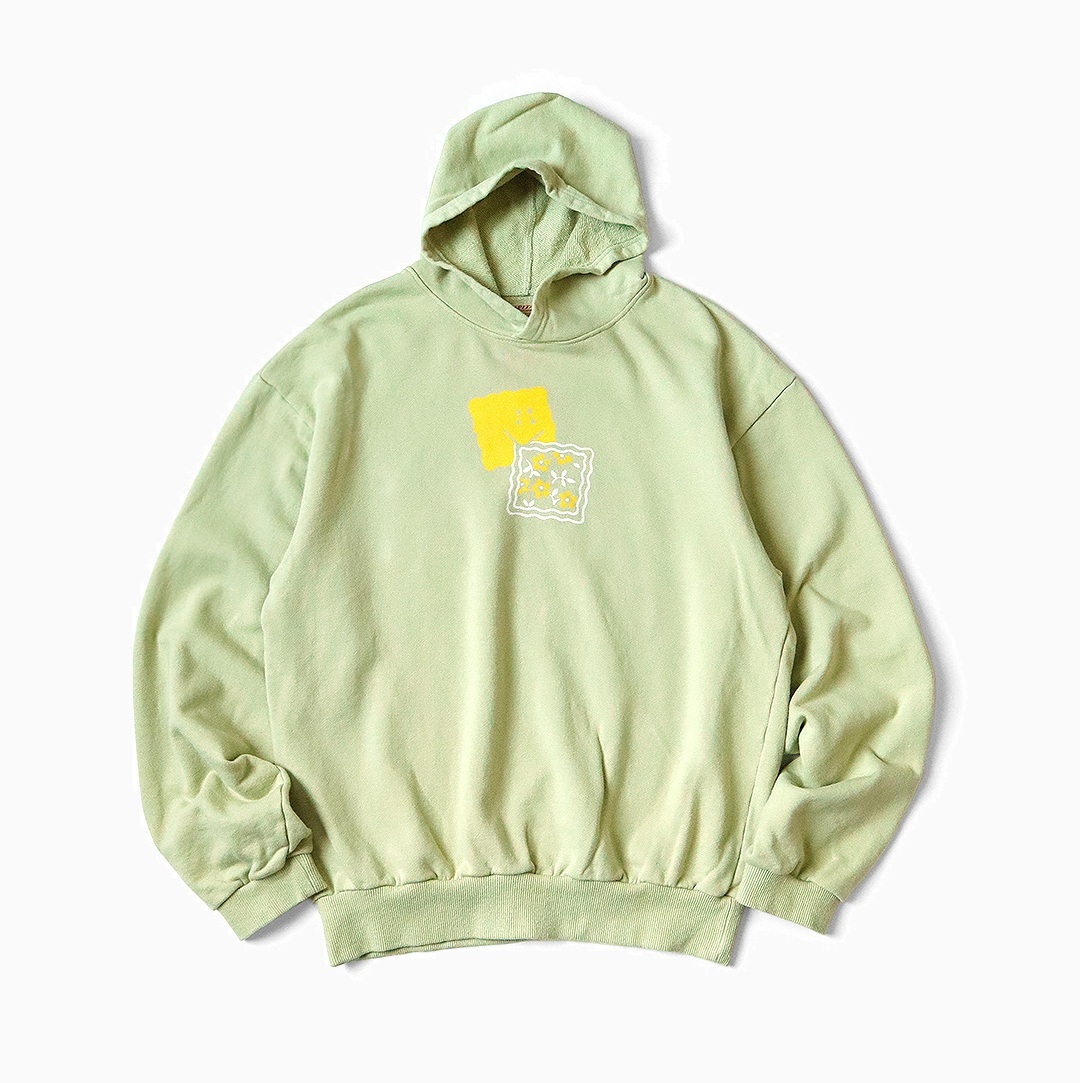 KAPITAL 30/FLEECE HOODED SWEATSHIRT (PECKISH RAINBOW) - MINT PRE ORDER ITEM (預訂中)