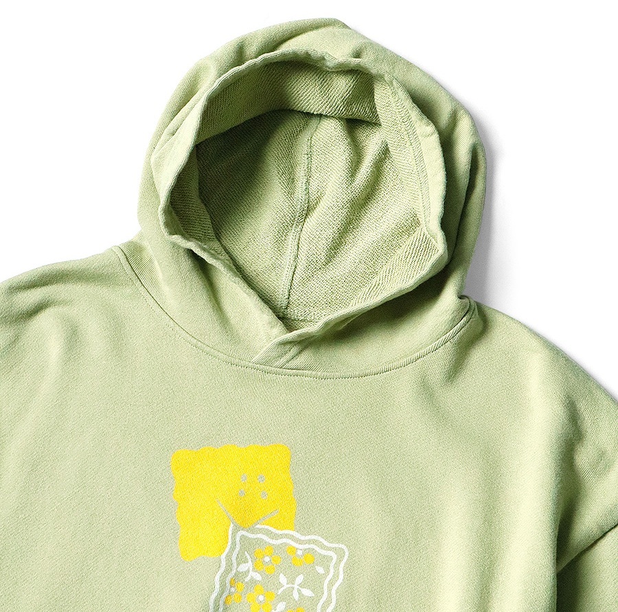 KAPITAL 30/FLEECE HOODED SWEATSHIRT (PECKISH RAINBOW) - MINT PRE ORDER ITEM (預訂中)