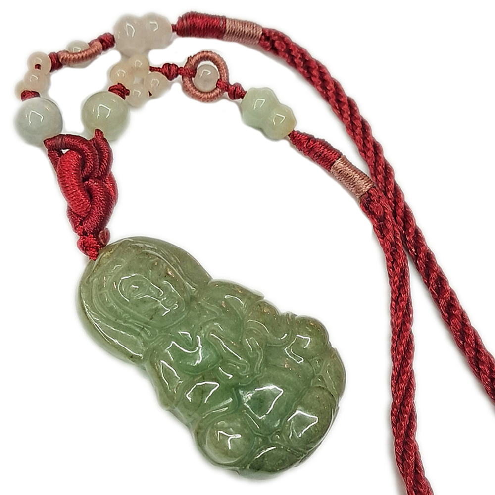 平安玉觀音中國結項鍊【十方】141214