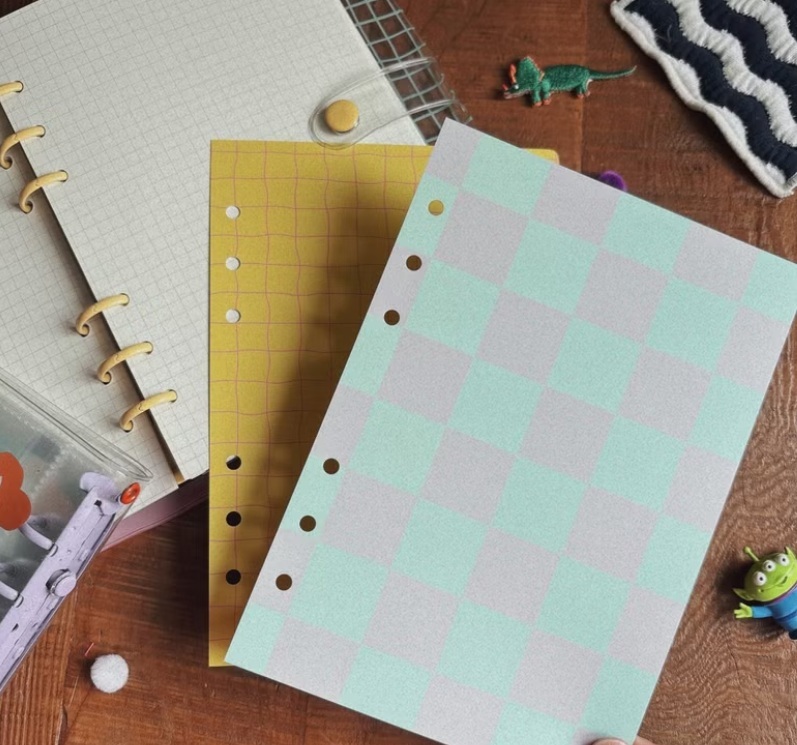 馬卡龍腳趾．六孔活頁雙色封面封底卡