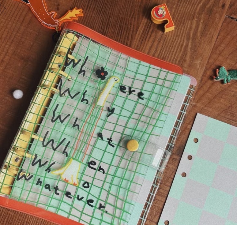 馬卡龍腳趾．六孔活頁雙色封面封底卡