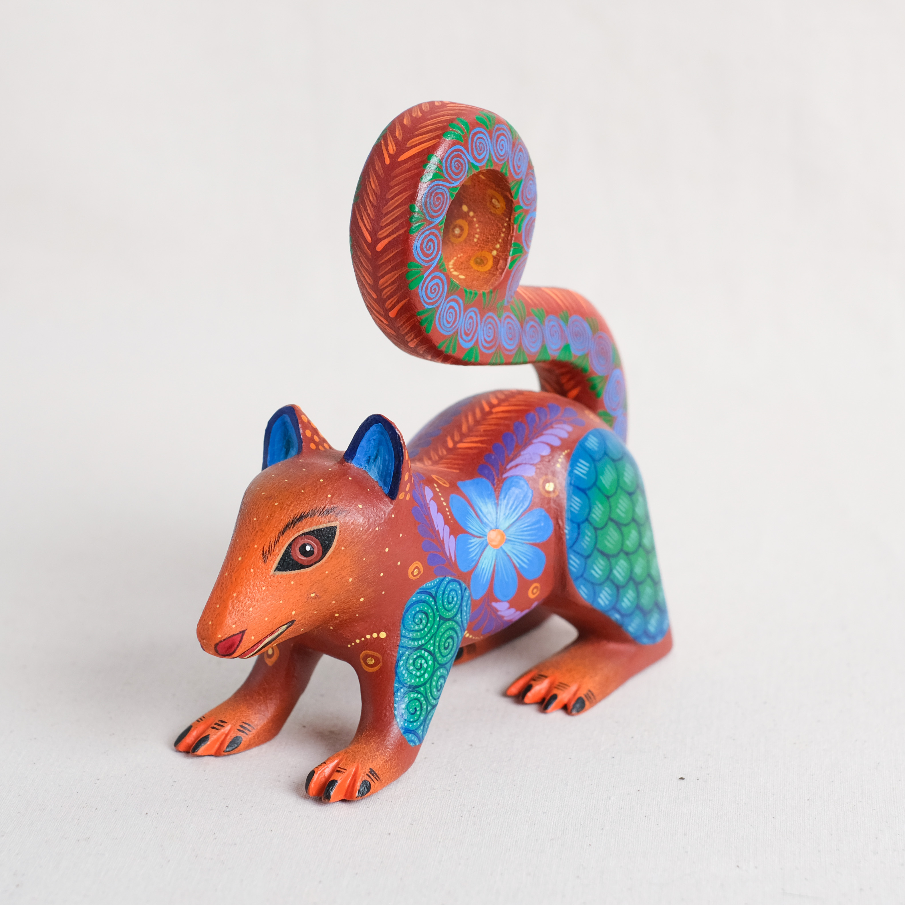 神獸手工木雕｜Tlacuache｜墨西哥