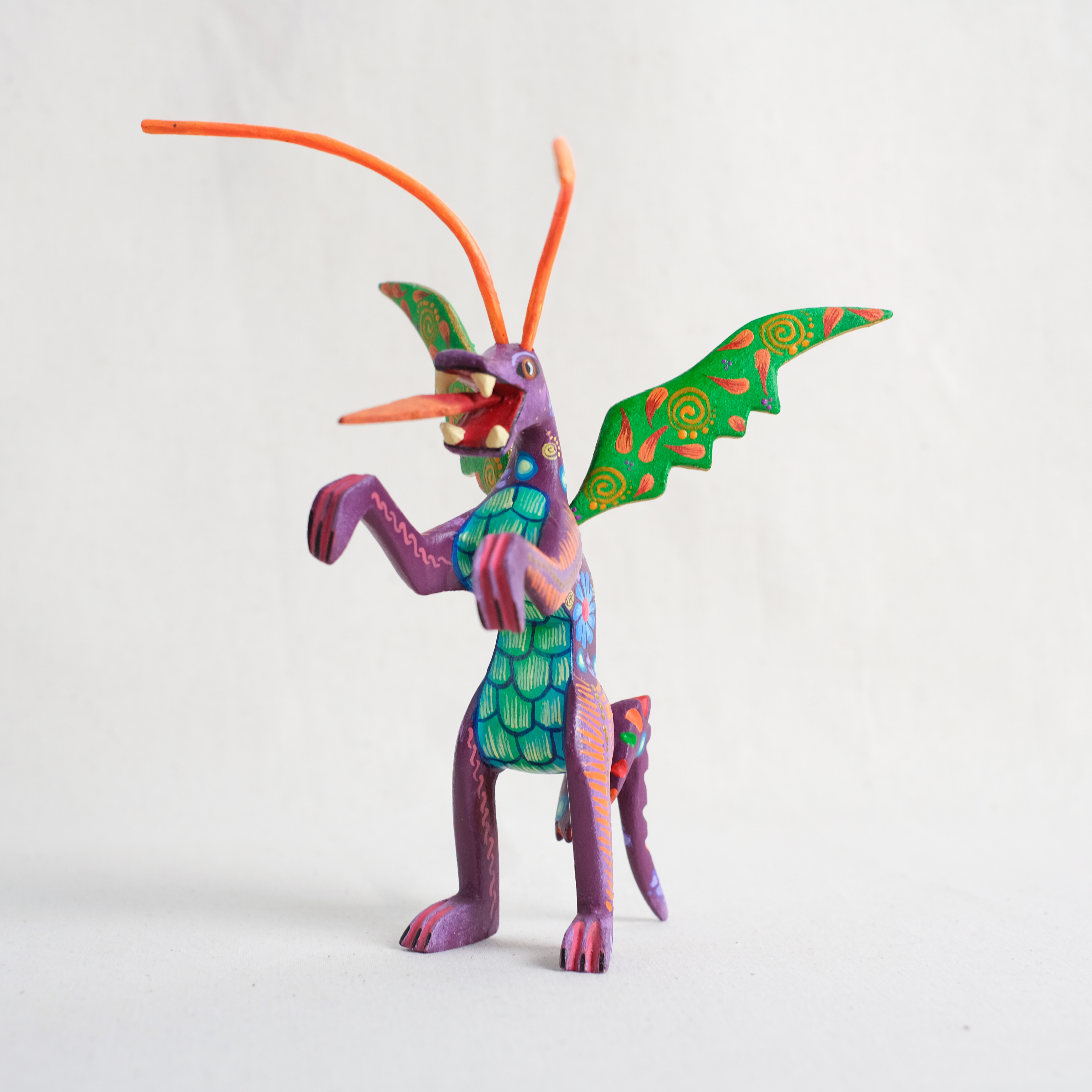 神獸手工木雕｜Dragones Parados 02｜墨西哥