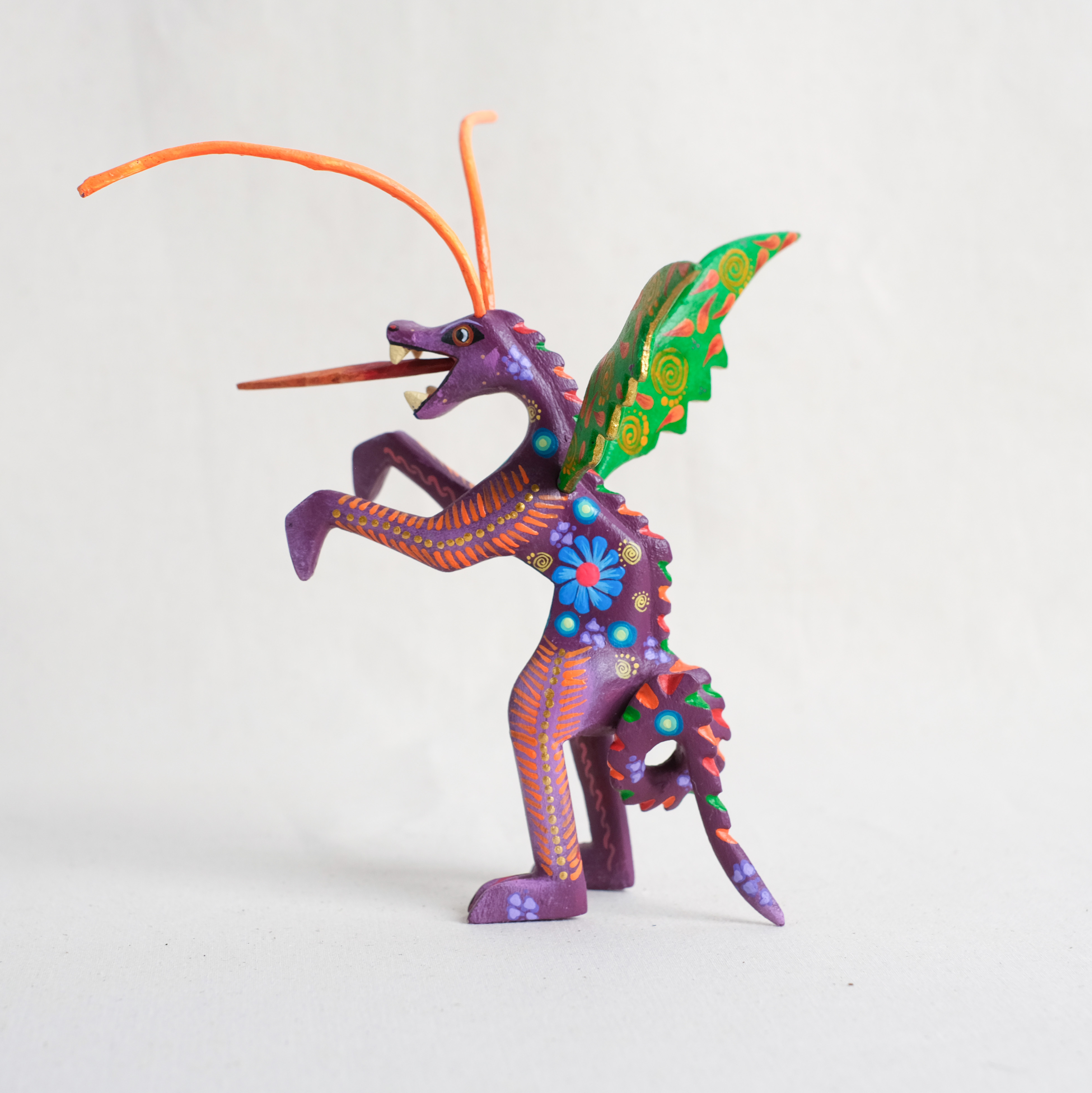 神獸手工木雕｜Dragones Parados 02｜墨西哥